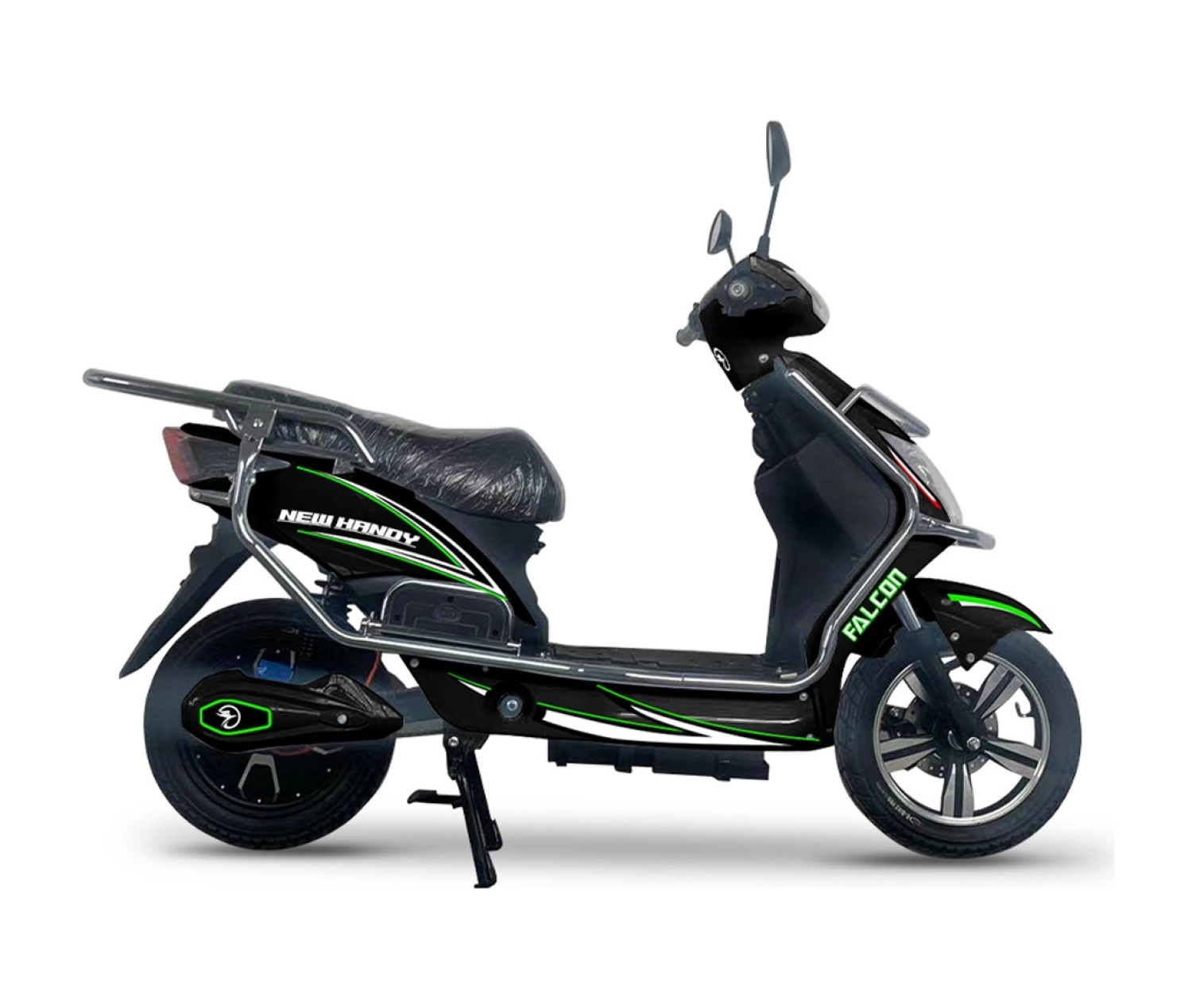 Falcon New Handy 5 Akülü Elektrikli Motosiklet - Siyah ürün görseli