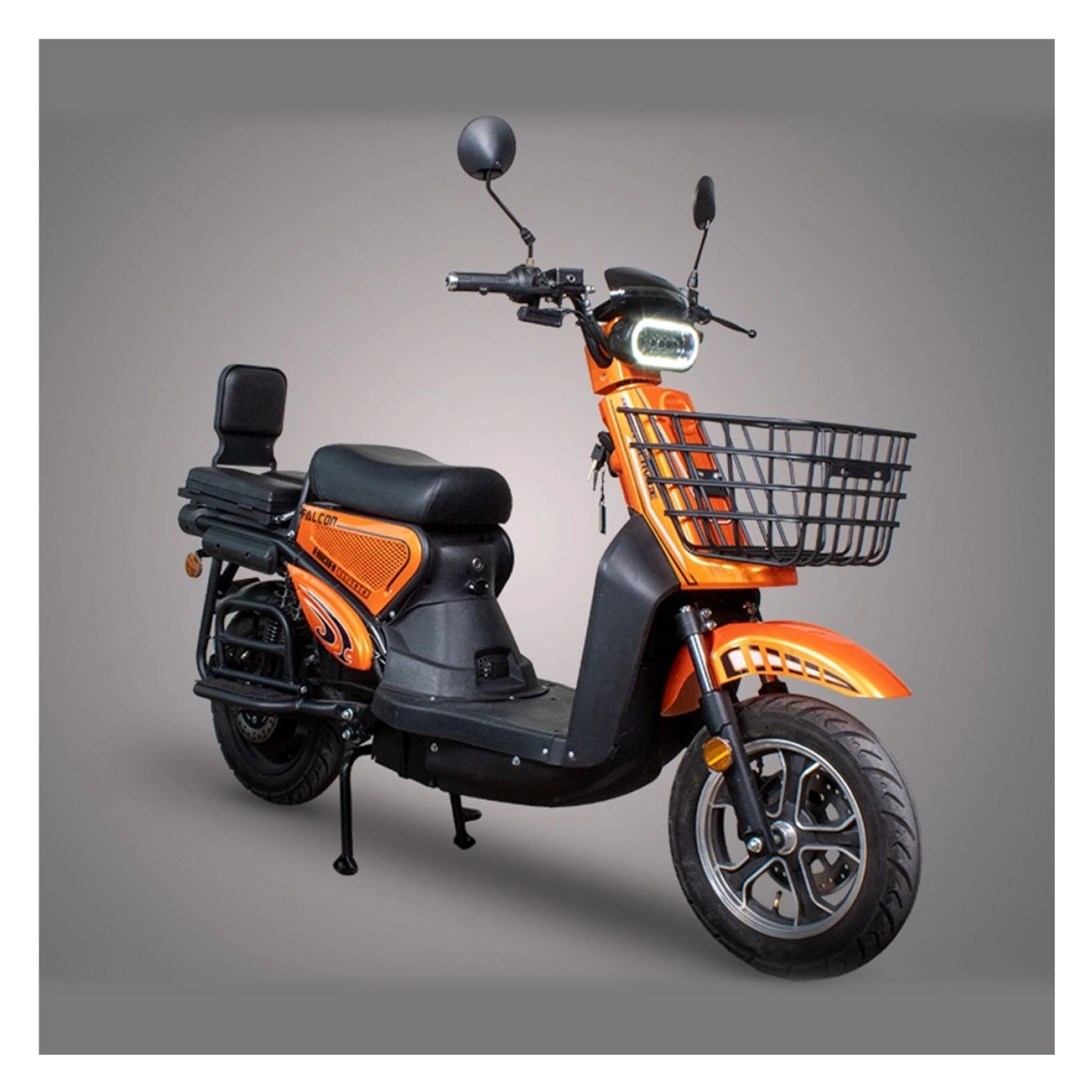 Falcon Sport Service 6 Akülü Elektrikli Motosiklet - Turuncu - Görsel 2