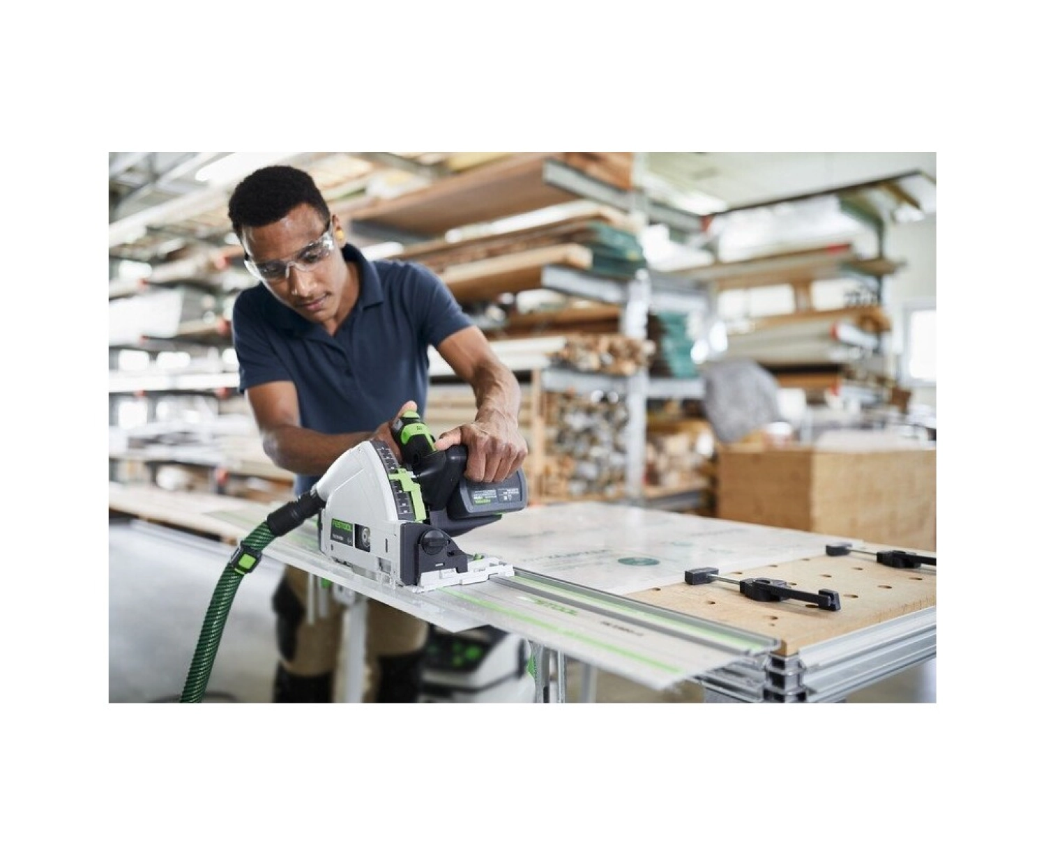 Festool Tsc 55 Şarjlı + Klavuzlu Akulu Sunta Kesme Makinası 577371 - Görsel 3