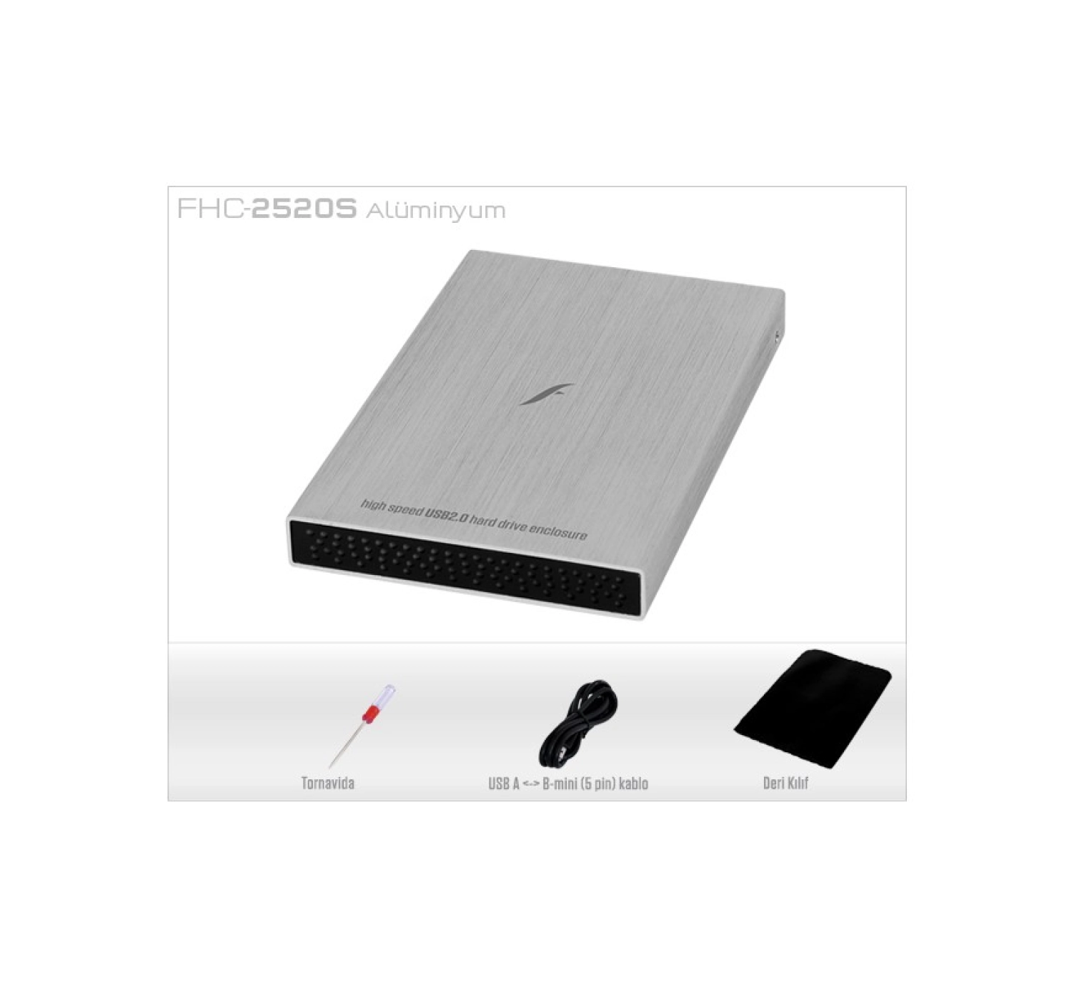 Frisby Fhc-2520S 2.5" Sata Usb 2.0 Disk Kutusu ürün görseli