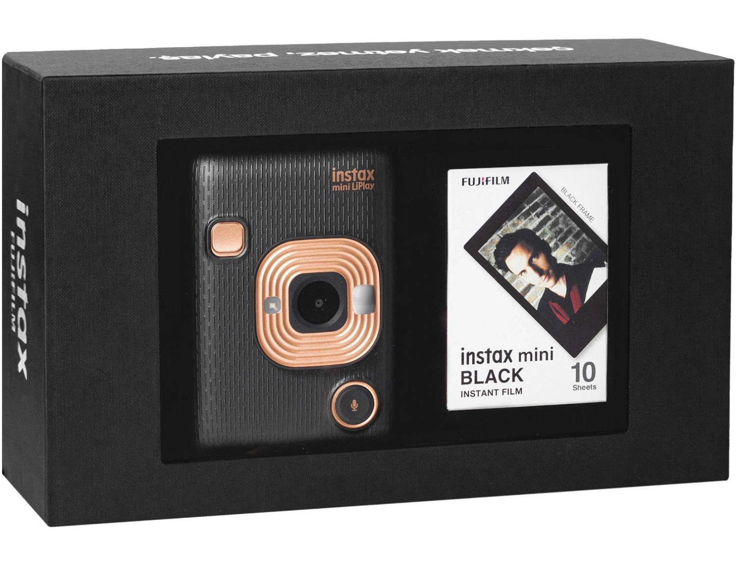 Fujifilm Instax Mini Liplay Elegant Black Fotoğraf Makinesi Siyah Special Box ürün görseli