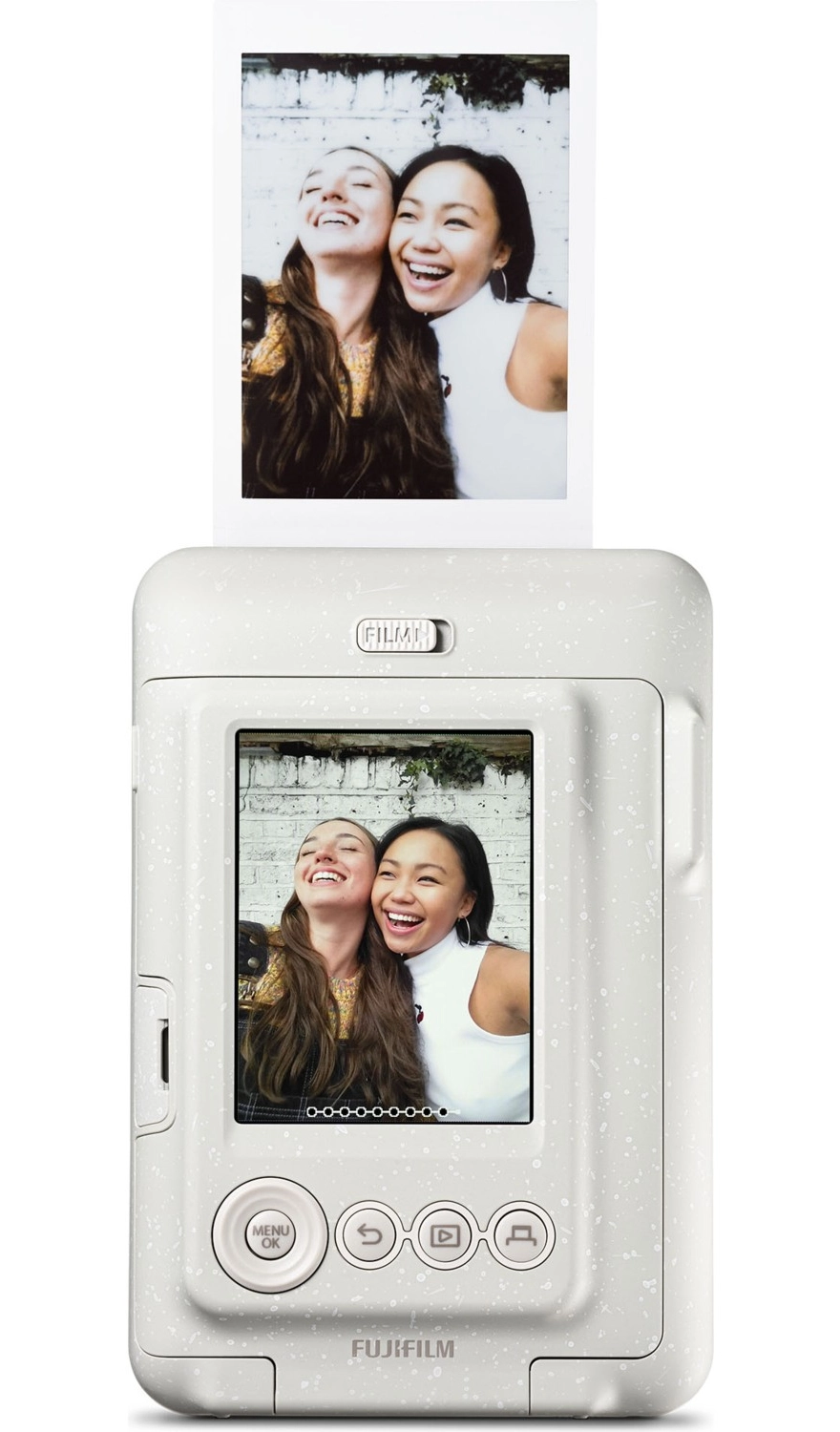 Fujifilm Instax Mini Liplay Hybrid Misty White Fotoğraf Makinesi-10'Lu Mini Film Ve Çerçeve Hediye Seti - Görsel 4