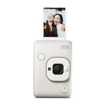 Fujifilm Instax Mini Liplay Hybrid Misty White Fotoğraf Makinesi-10'Lu Mini Film Ve Çerçeve Hediye Seti