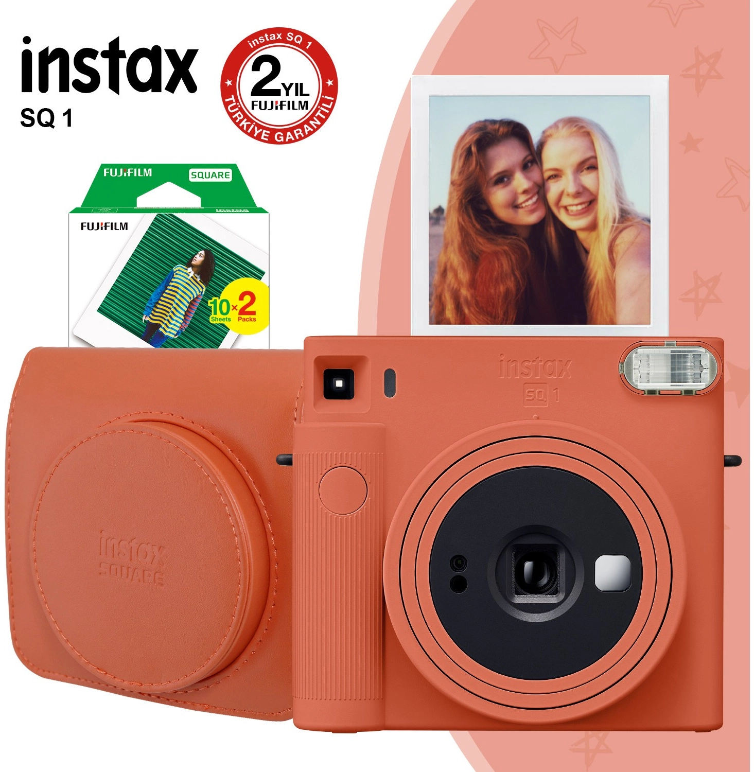 Fujifilm Instax Sq1 Terracotta Turuncu Fotoğraf Makinesi ürün görseli