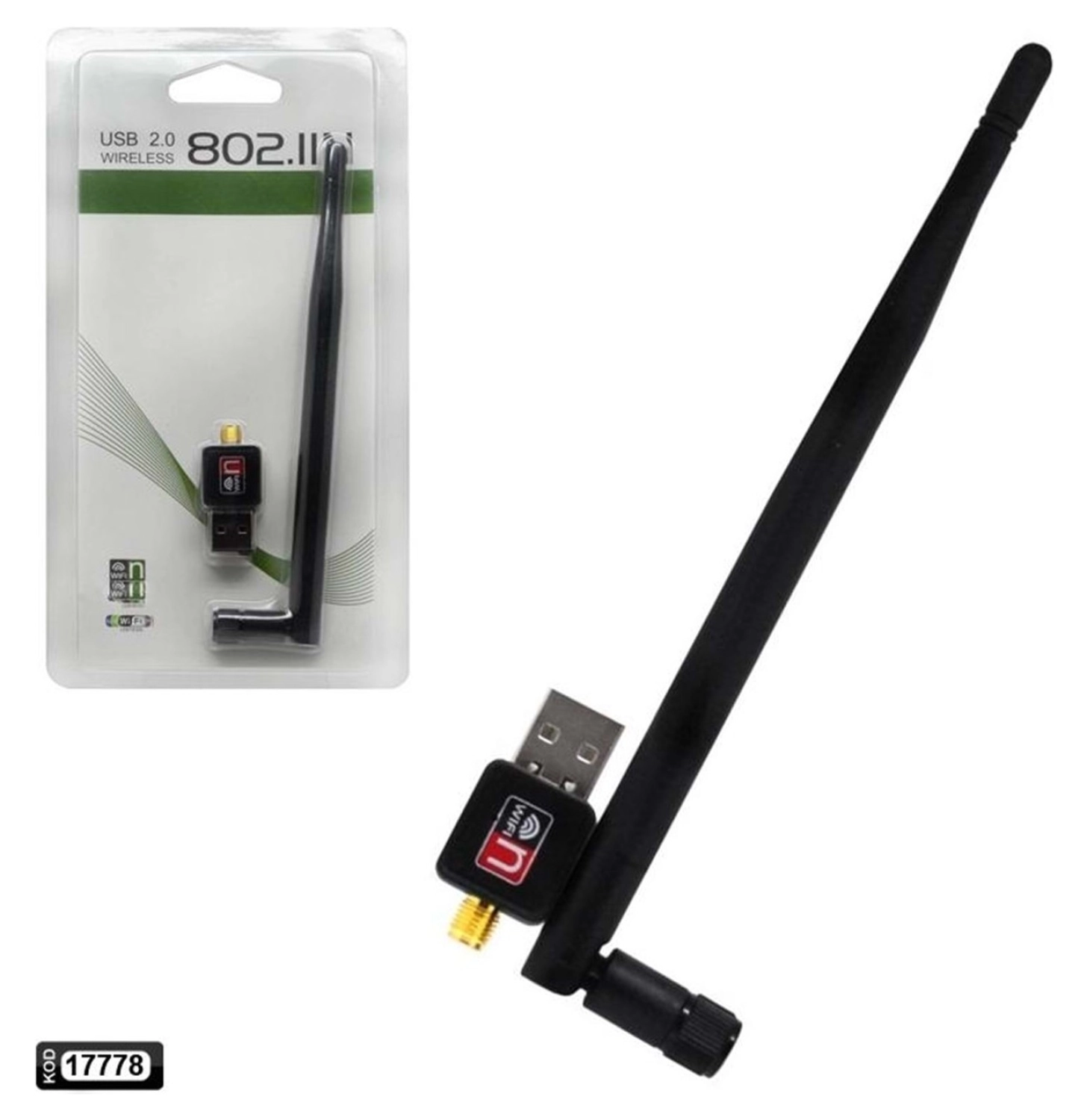 Fully Wifi Anten Usb Uydulara Uyumlu 600 Mbps ürün görseli