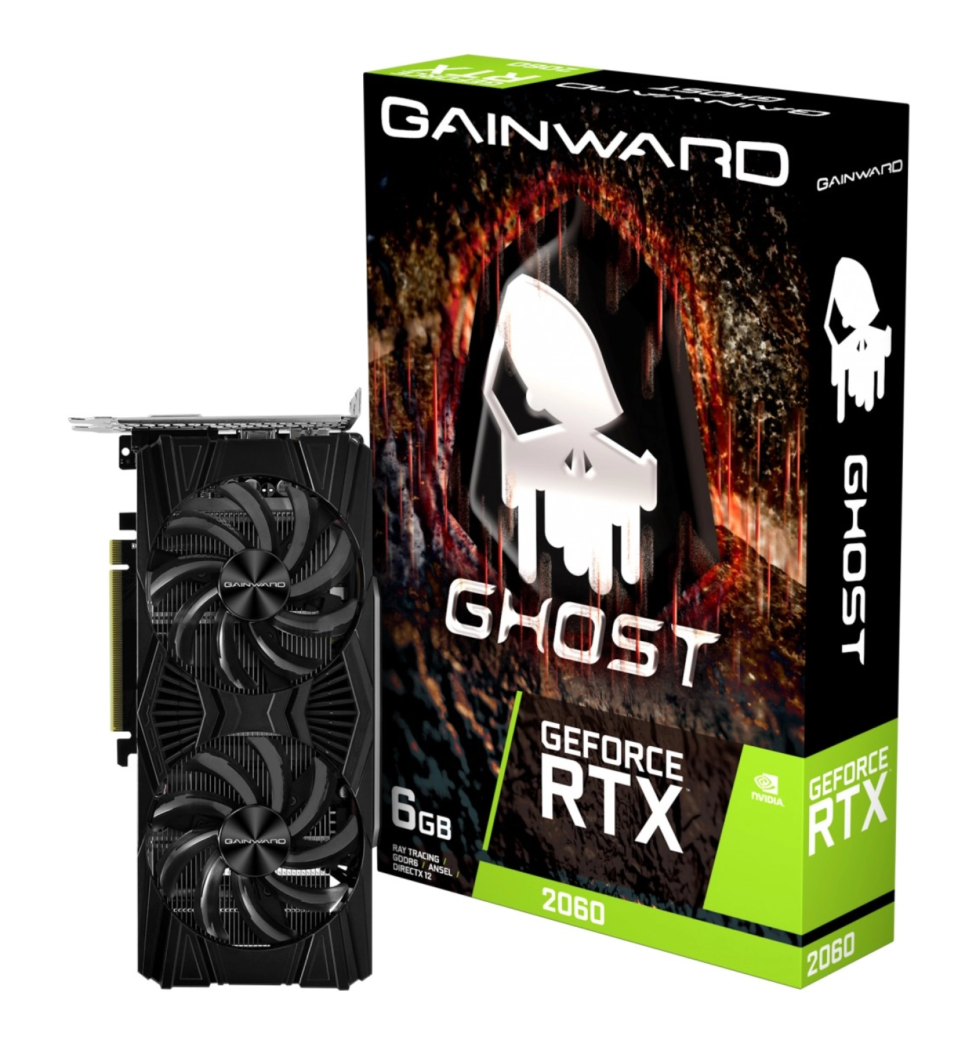 Gainward Geforce Rtx2060 Ghost 6Gb 192Bit Pcı-E 3.0 Ekran Kartı Ne62060018J9-1160X-1 ürün görseli