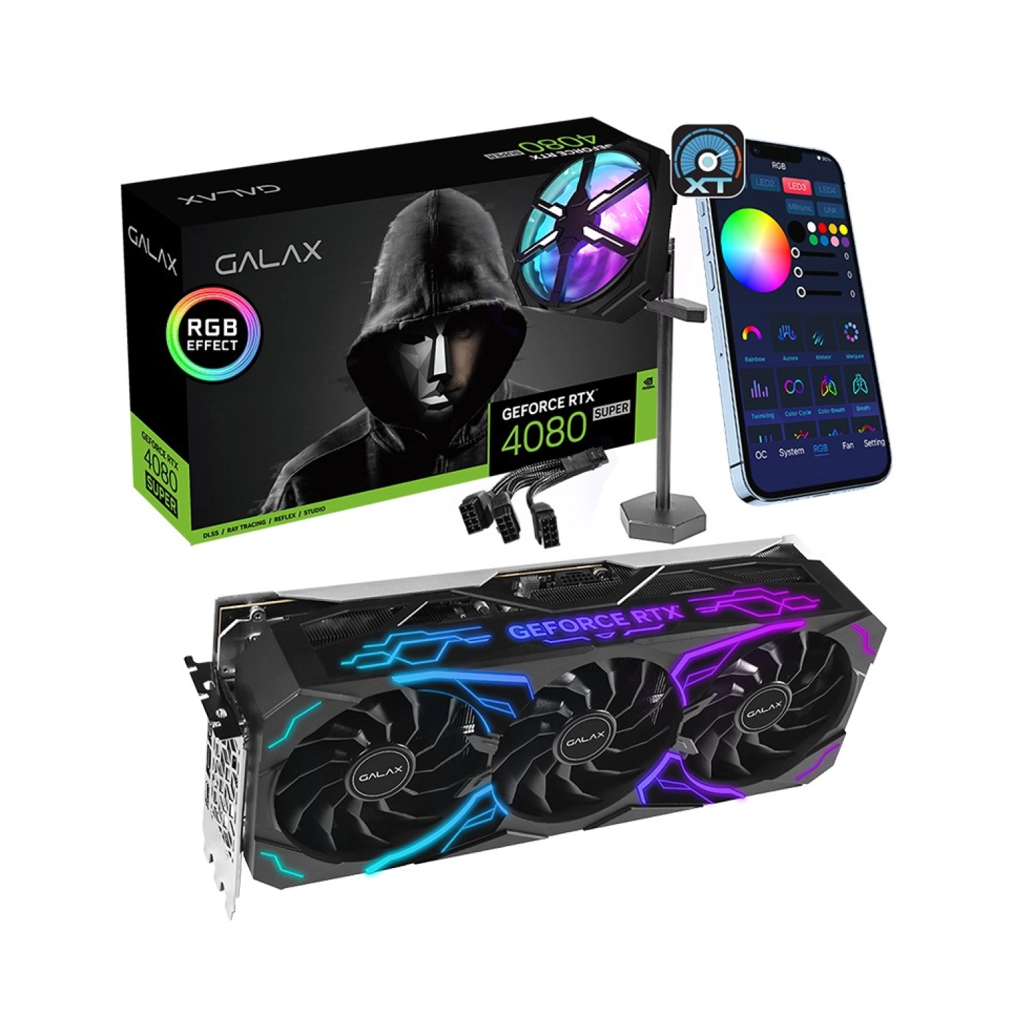 Galax Geforce Rtx 4080 Super Sg 1-Click Oc 16Gb Gddr6X 256 Bit Dlss 3 Ekran Kartı (48Szm6Md9Rsg) ürün görseli