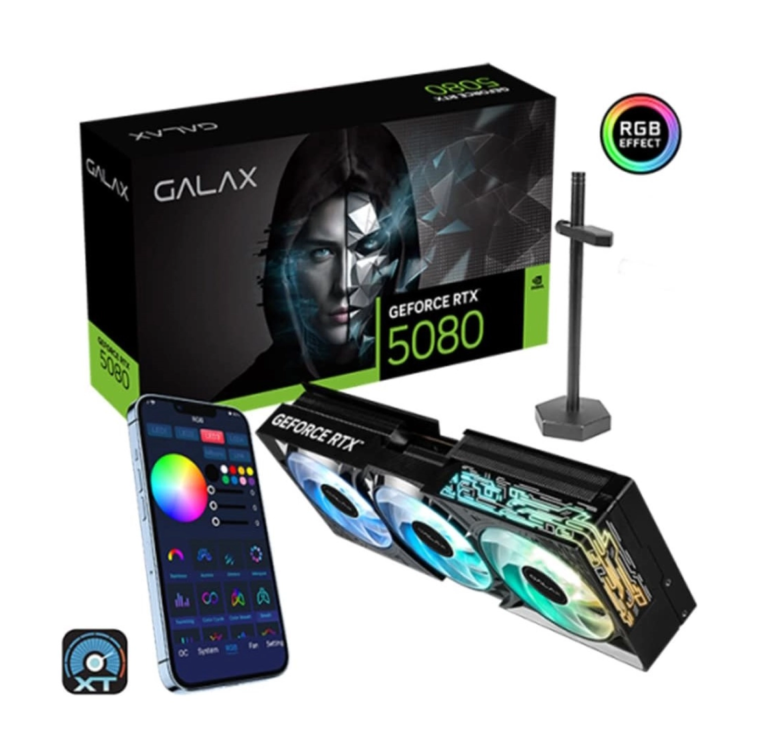Galax Geforce Rtx 5080 1-Click Oc 16Gb Gddr7 256 Bit Dlss 4 Ekran Kartı (58Nzn6Mdbboc) ürün görseli