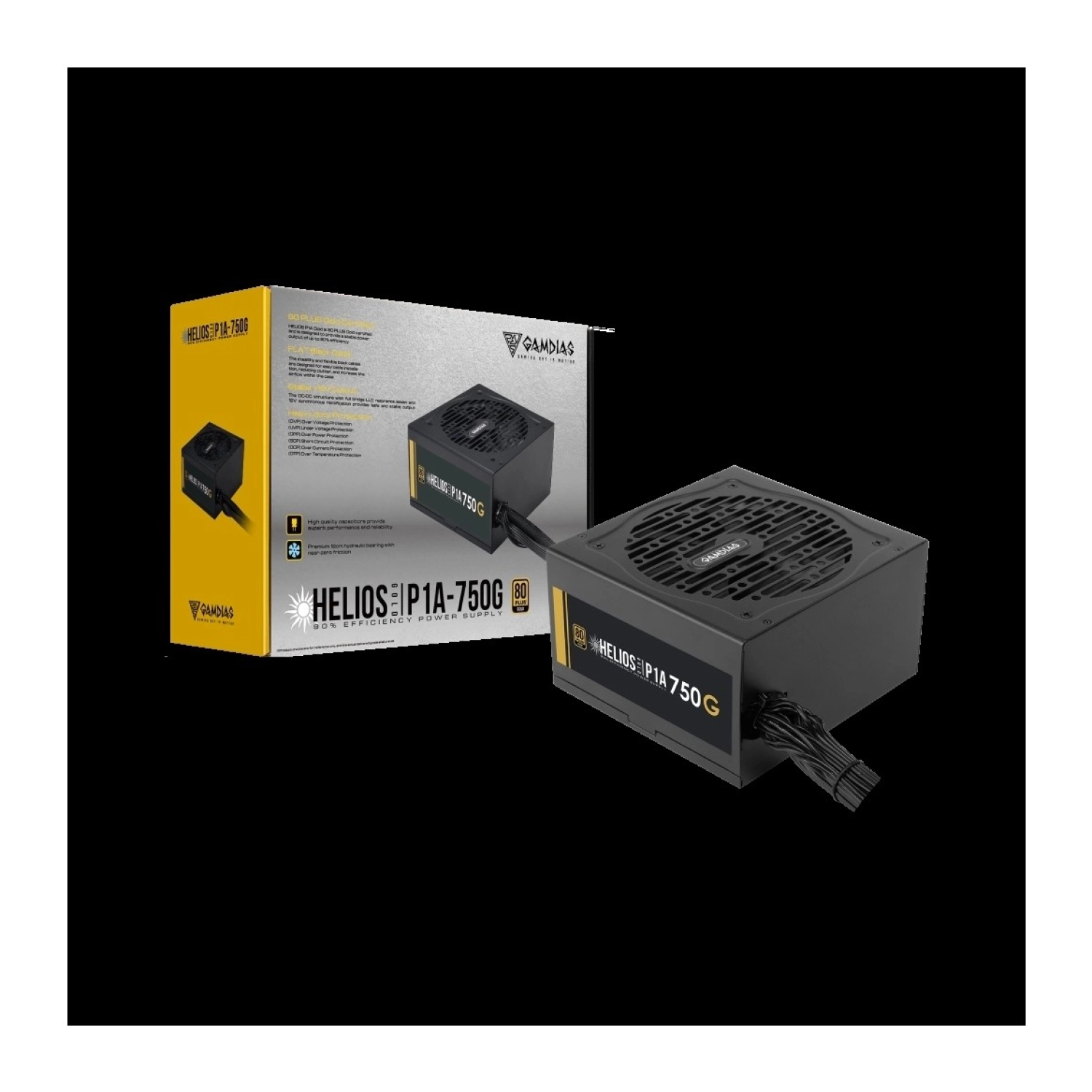 Gamdias Gamdıas Helıos P1A-750G, 750W, 80+ Gold, Aktif Pfc, Gaming, Atx, Power Supply (Psu) - Görsel 5