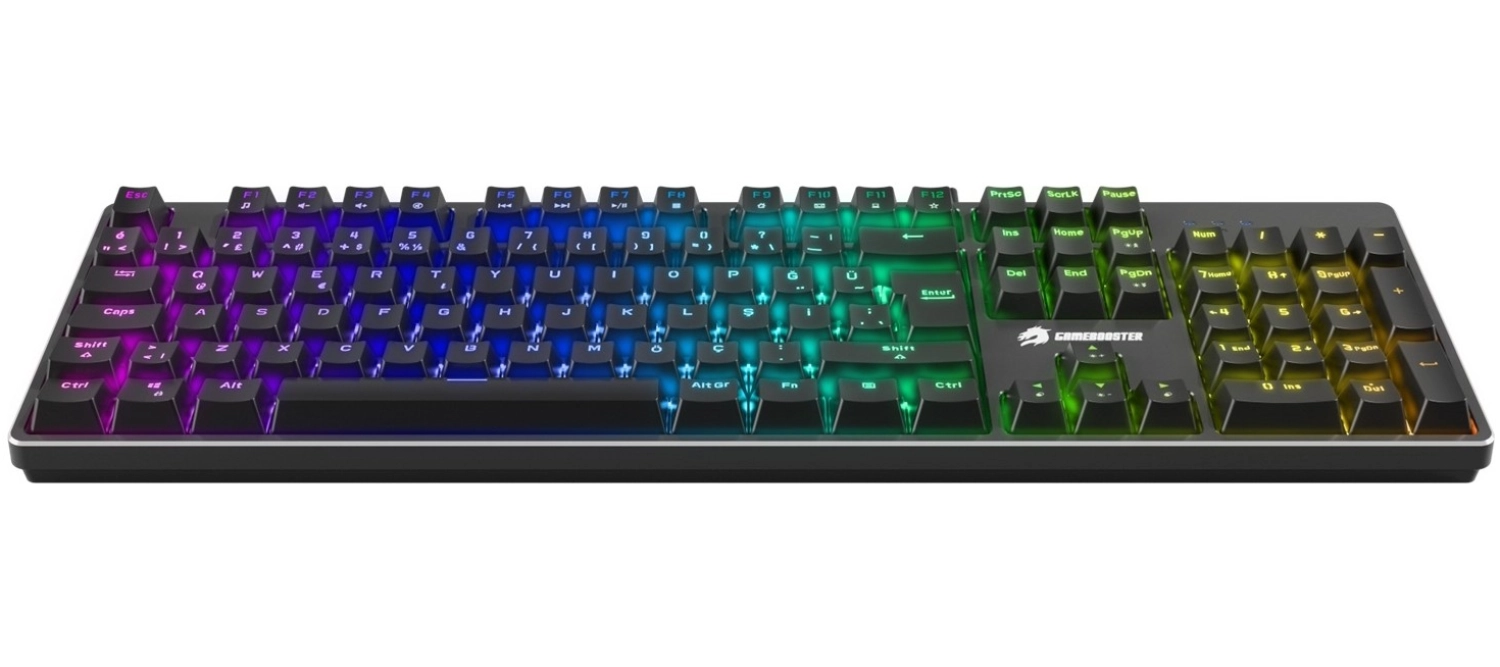 Gamebooster G24B Enigma Rainbow Aydınlatmalı Red Switch Mekanik Siyah Oyun Klavyesi - Görsel 3
