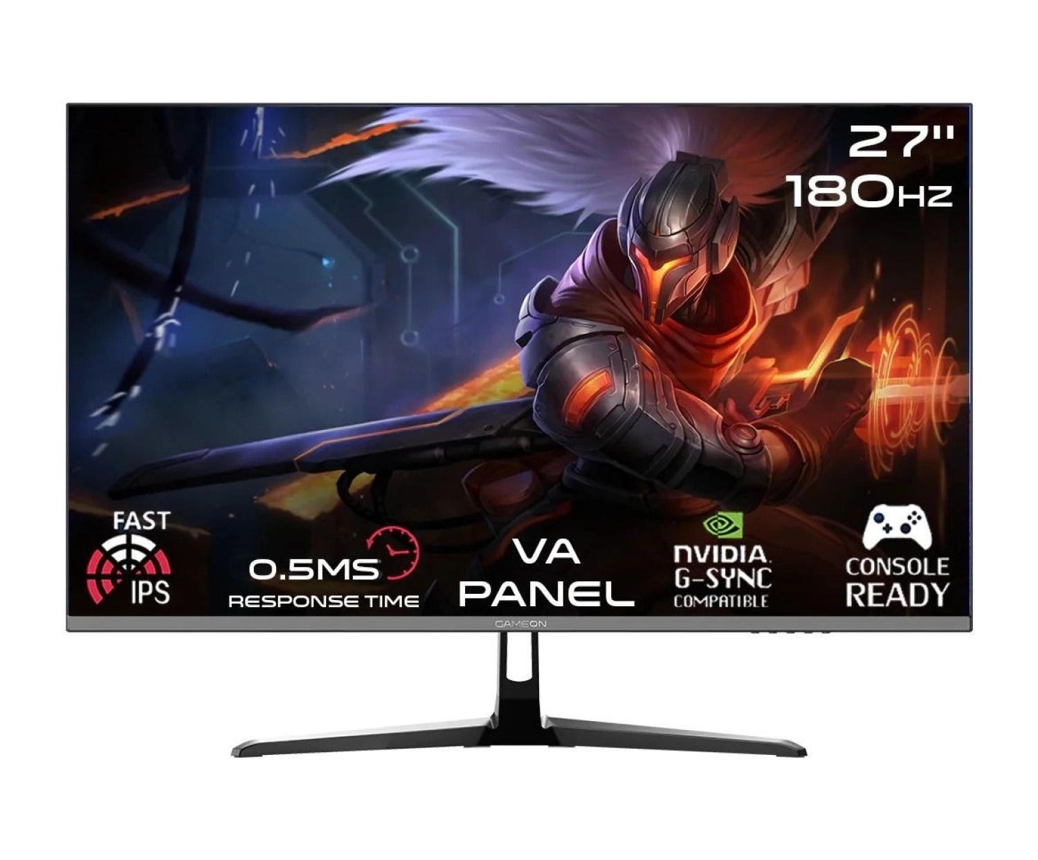Gameon Gopro27180Va 27" 0.5 Ms 180 Hz Hdmı+Dp Adaptive-Sync Fhd Gaming Monitör ürün görseli