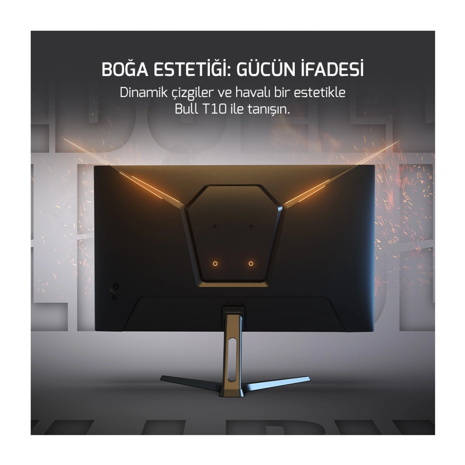 Gamepower 24'' Bull T10 Flat Ips 200Hz 0.5Ms Gaming Monitör - Görsel 3