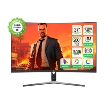 Gamepower 27'' Vivid V80 Va Panel Curved Rgb 280Hz 0.5Ms Fhd 2X2W Speaker Gaming Monitör (Sıfır Ölü Piksel Garantili)