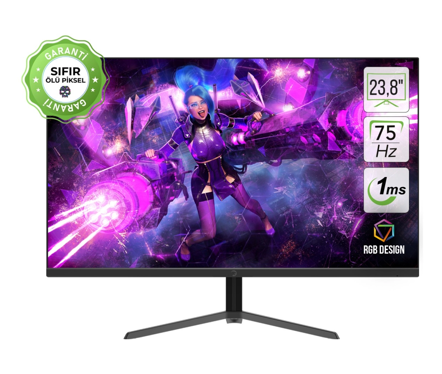 Gamepower Ace A10 23,8'' 1Ms 75Hz Va Fhd Rgb Gaming Monitör ürün görseli