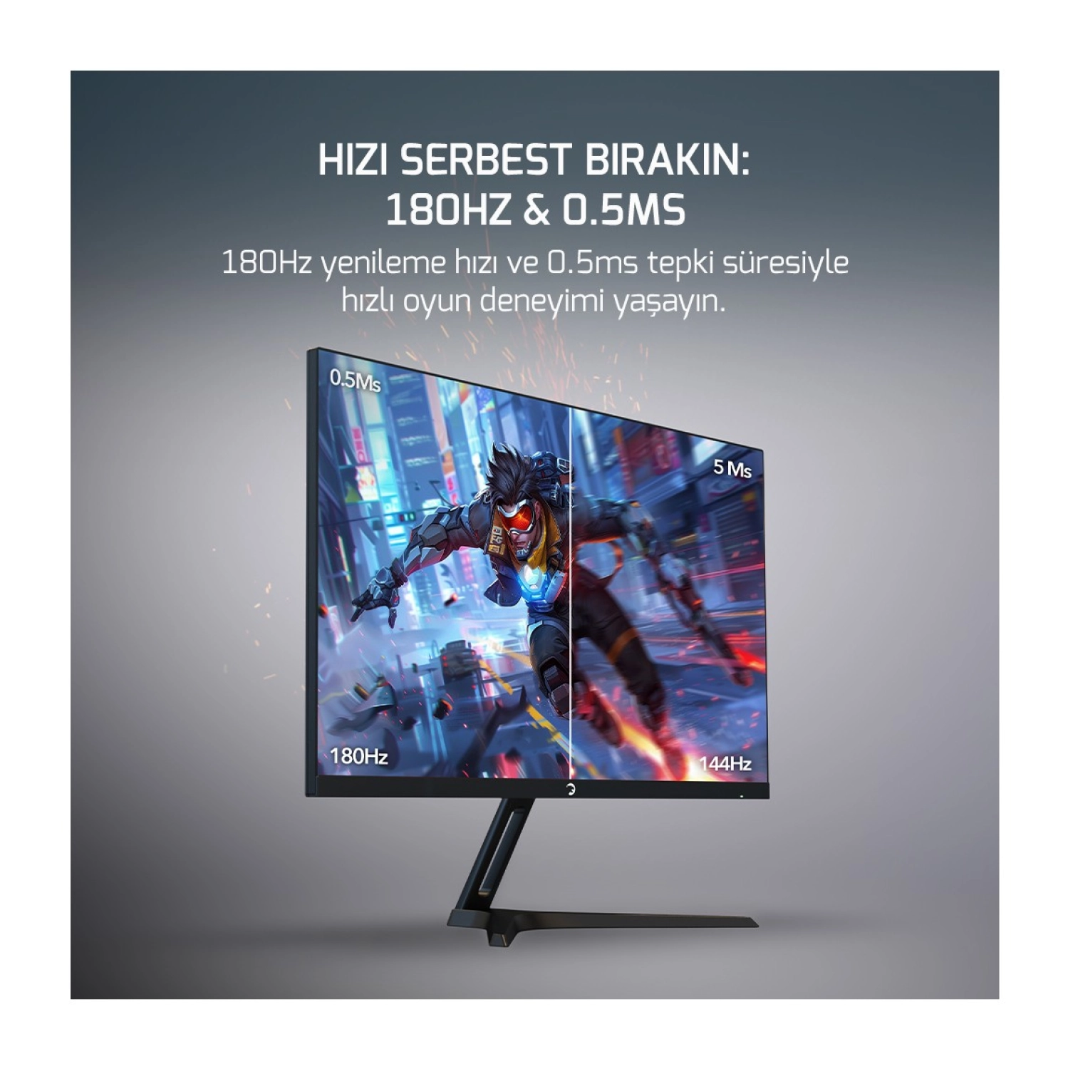 Gamepower Bull T20 Flat Fast Ips 180Hz 0.5Ms Fhd Gaming Monitör - Görsel 2