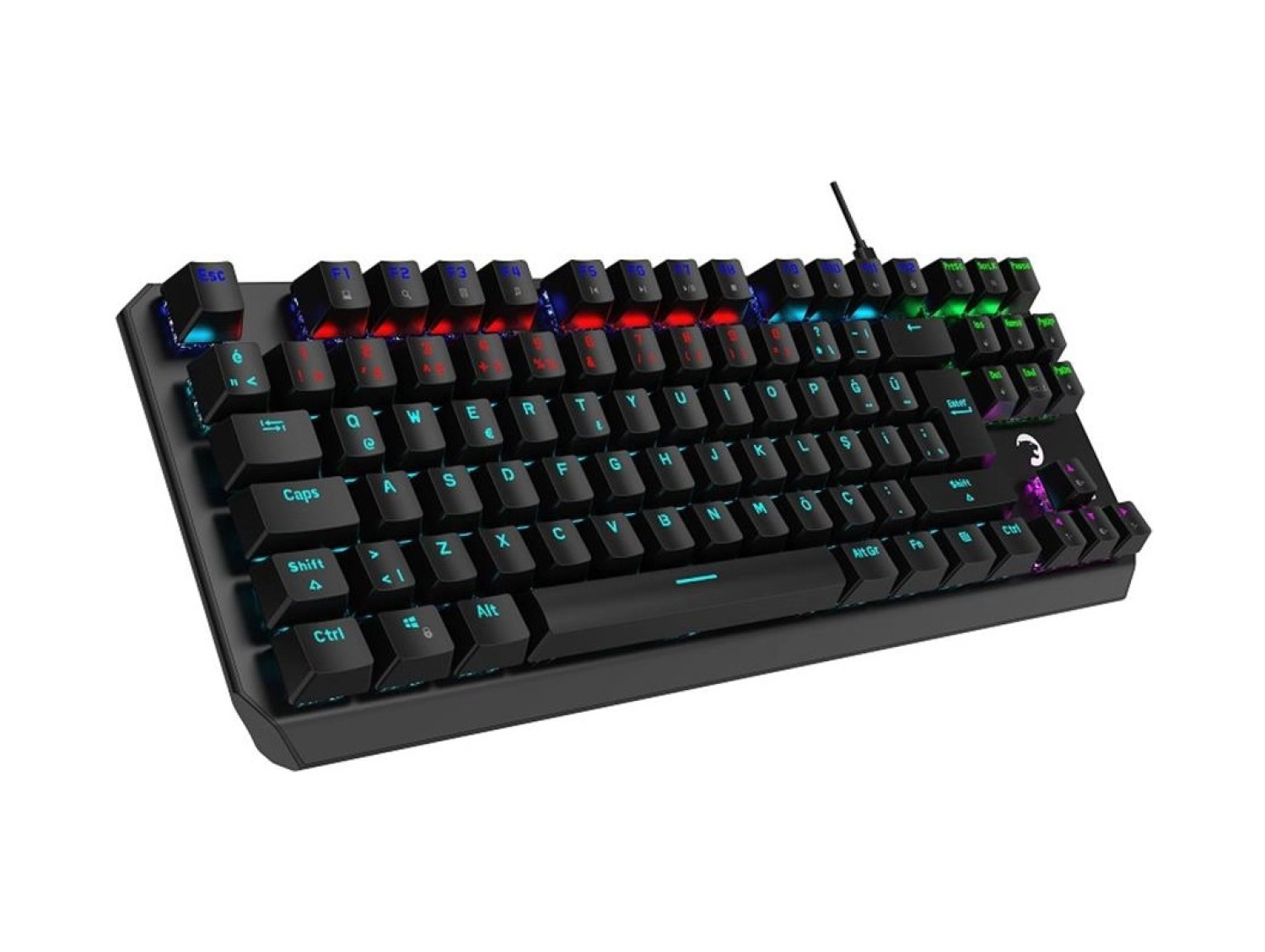 Gamepower Overlord Blue Switch 88 Tuşlu Compact Mekanik Oyuncu Klavye - Görsel 4