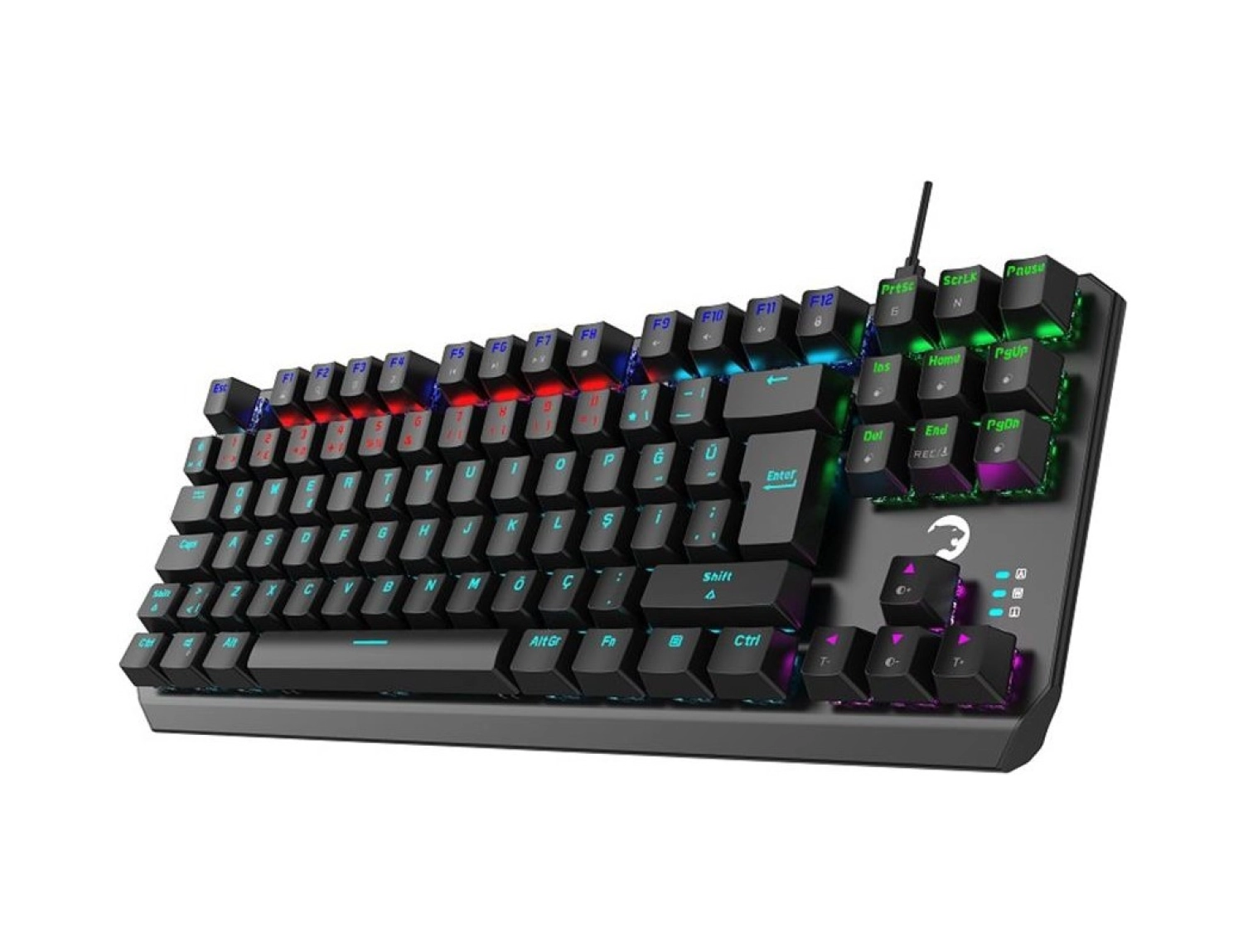 Gamepower Overlord Blue Switch 88 Tuşlu Compact Mekanik Oyuncu Klavye - Görsel 3