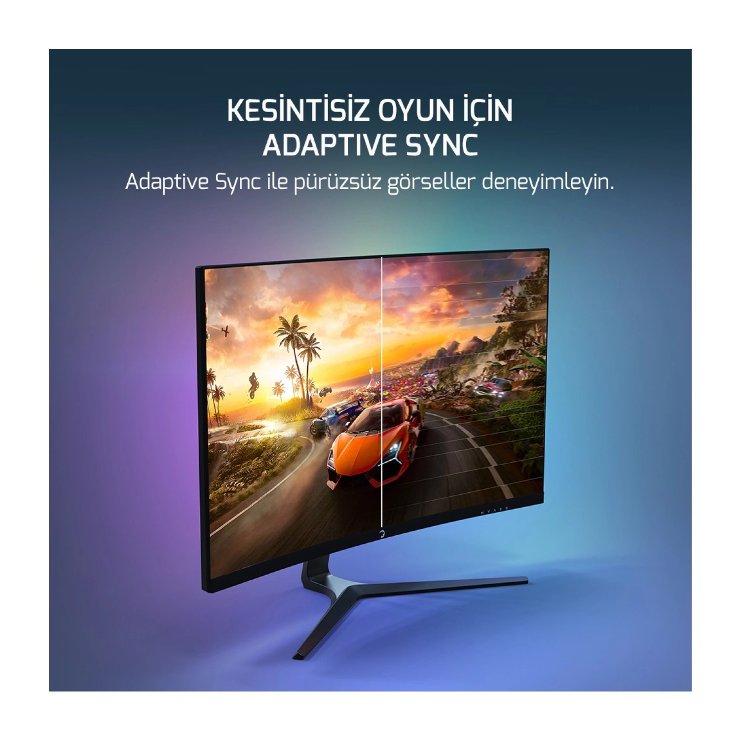 Gamepower Vivid T50 27'' Curved Rgb 180Hz 0.5Ms Fhd 1500R Curved 2X2W Speaker Va Gaming Monitör - Görsel 6