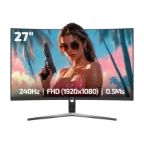 Gamepower Vivid V60 27" 240 Hz 0.5 Ms (Dp+Hdmi+Usb) Fhd Freesync & G-Sync 1500R Hdr Siyah Rgb Curved Gaming Monitör