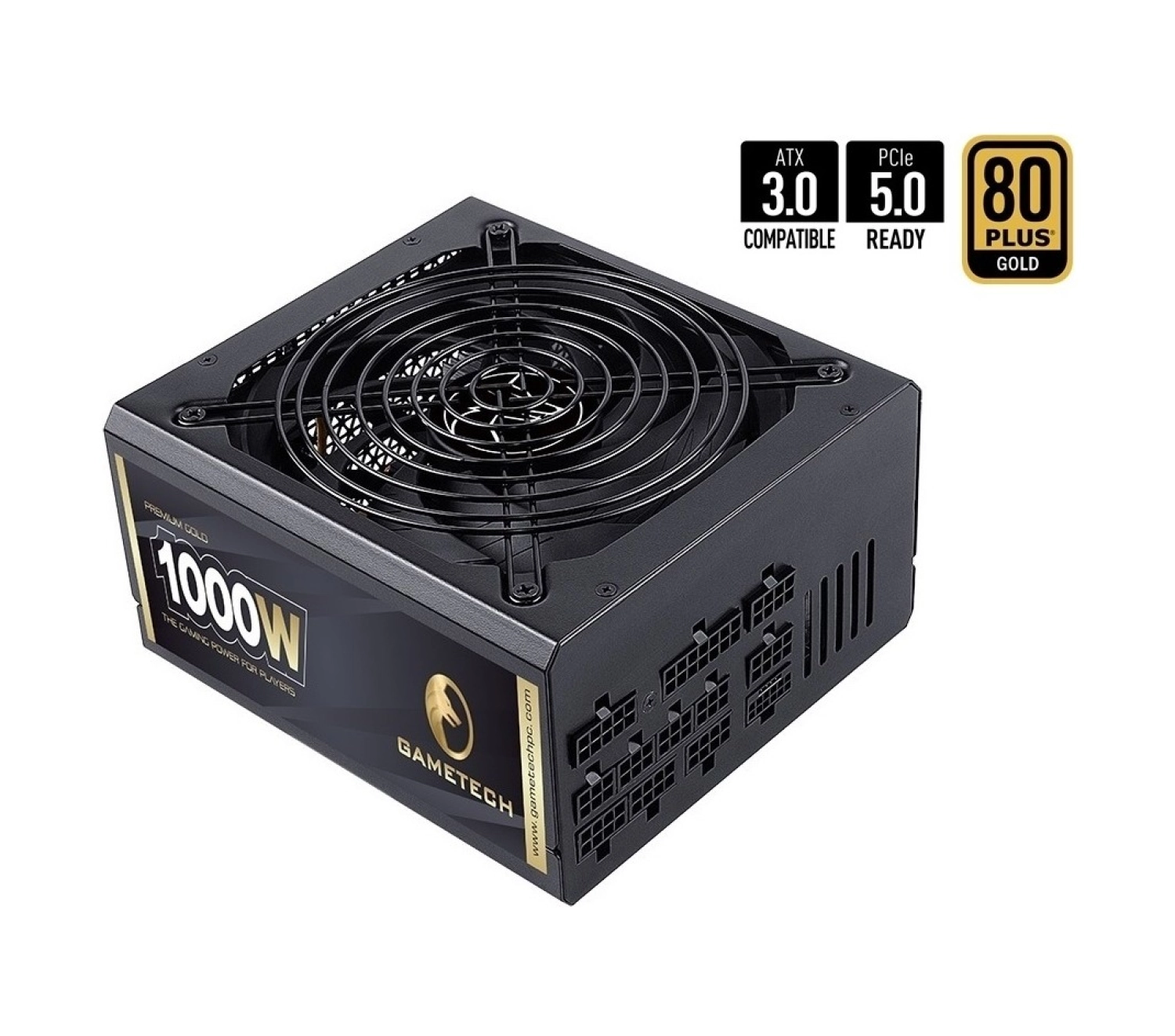 Gametech Gtp-1000 1000W 80+ Gold Full Moduler Pcı-E 5.0 Profesyonel Power Supply Pc Güç Kaynağı ürün görseli