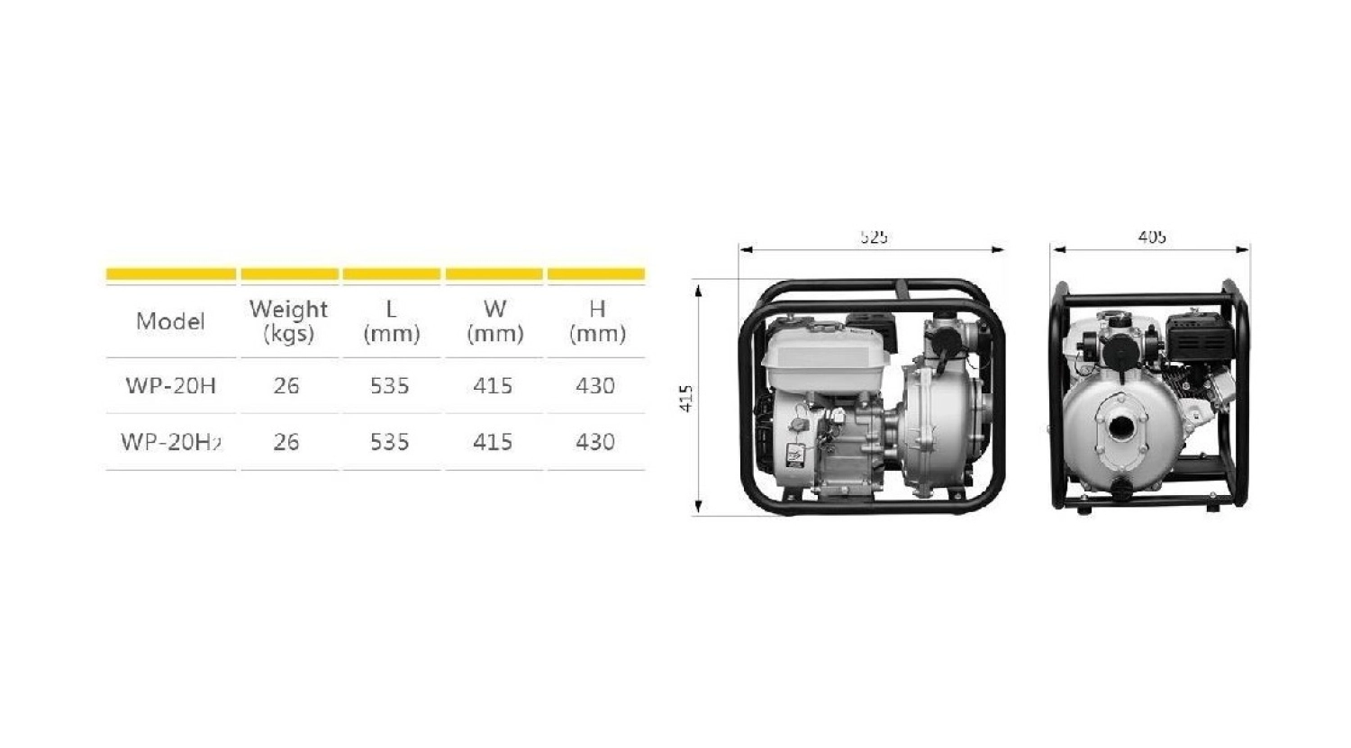 Garden Pro Wp-20H Yüksek Basınçlı Benzinli Su Motoru 75 Mt - Görsel 2