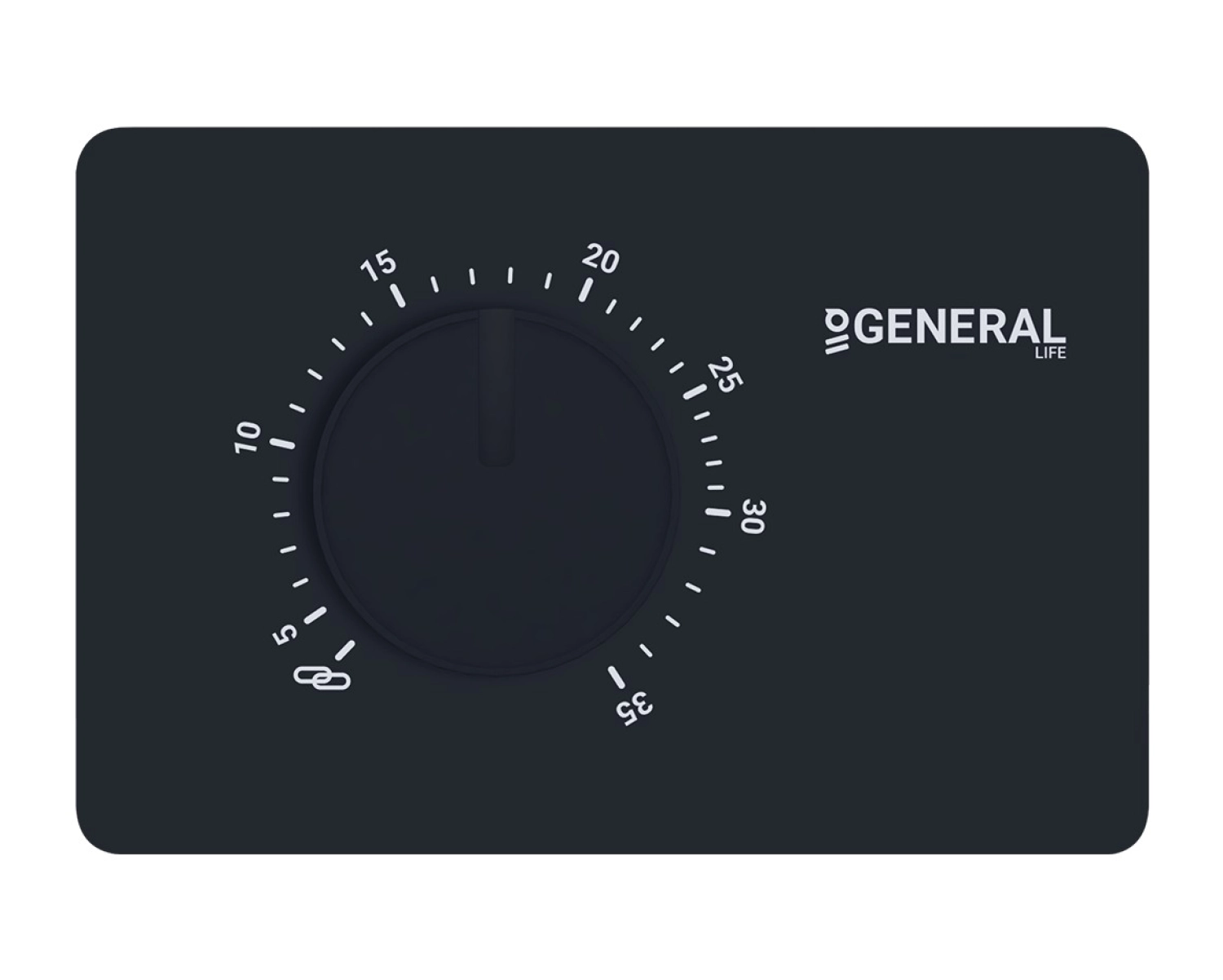 General Mitra 110S Kablolu Dijital Oda Termostatı - Siyah ürün görseli