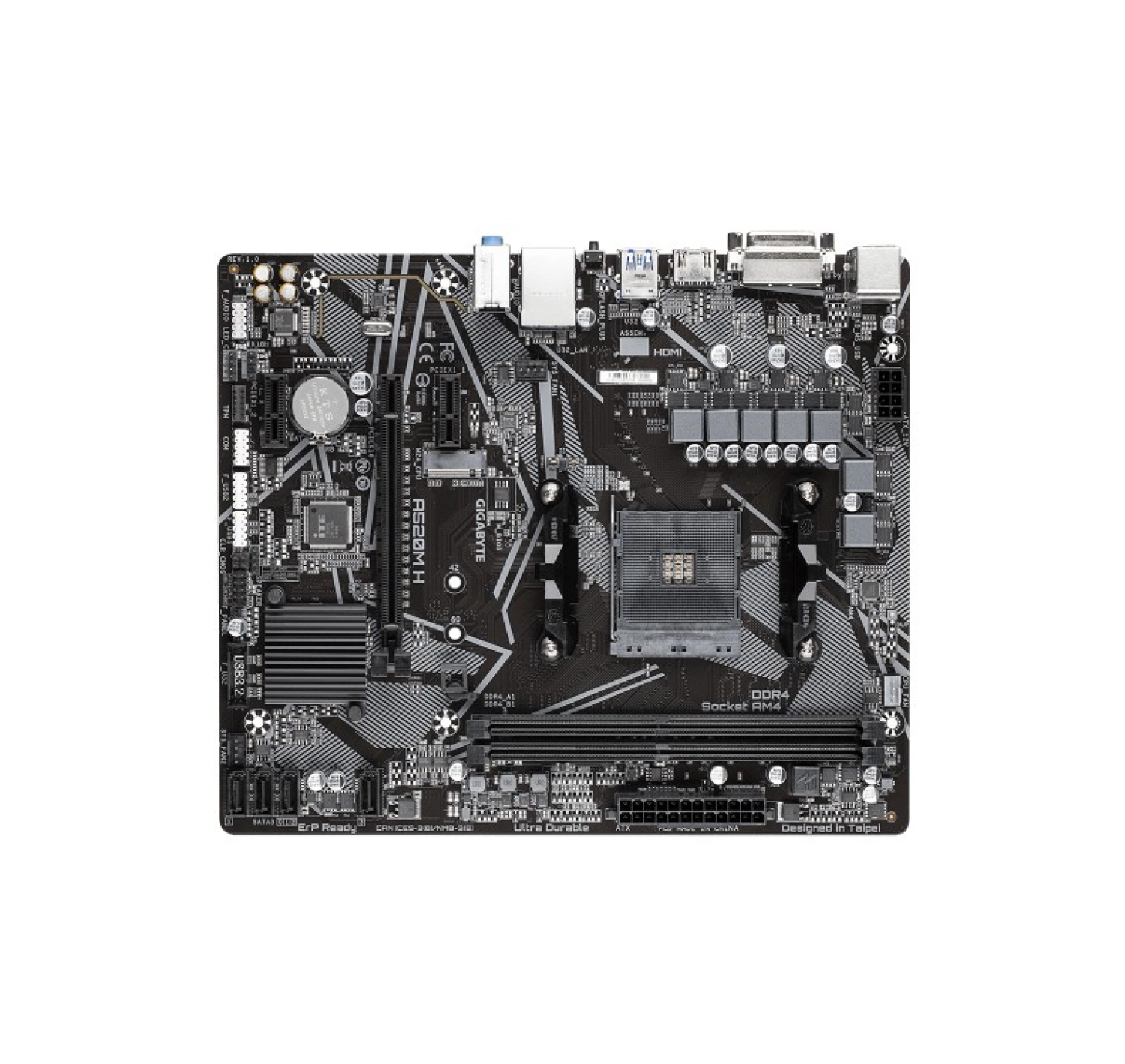 Gigabyte A520M H Dvi Hdmi Usb3,2 M.2 Am4 - Görsel 2