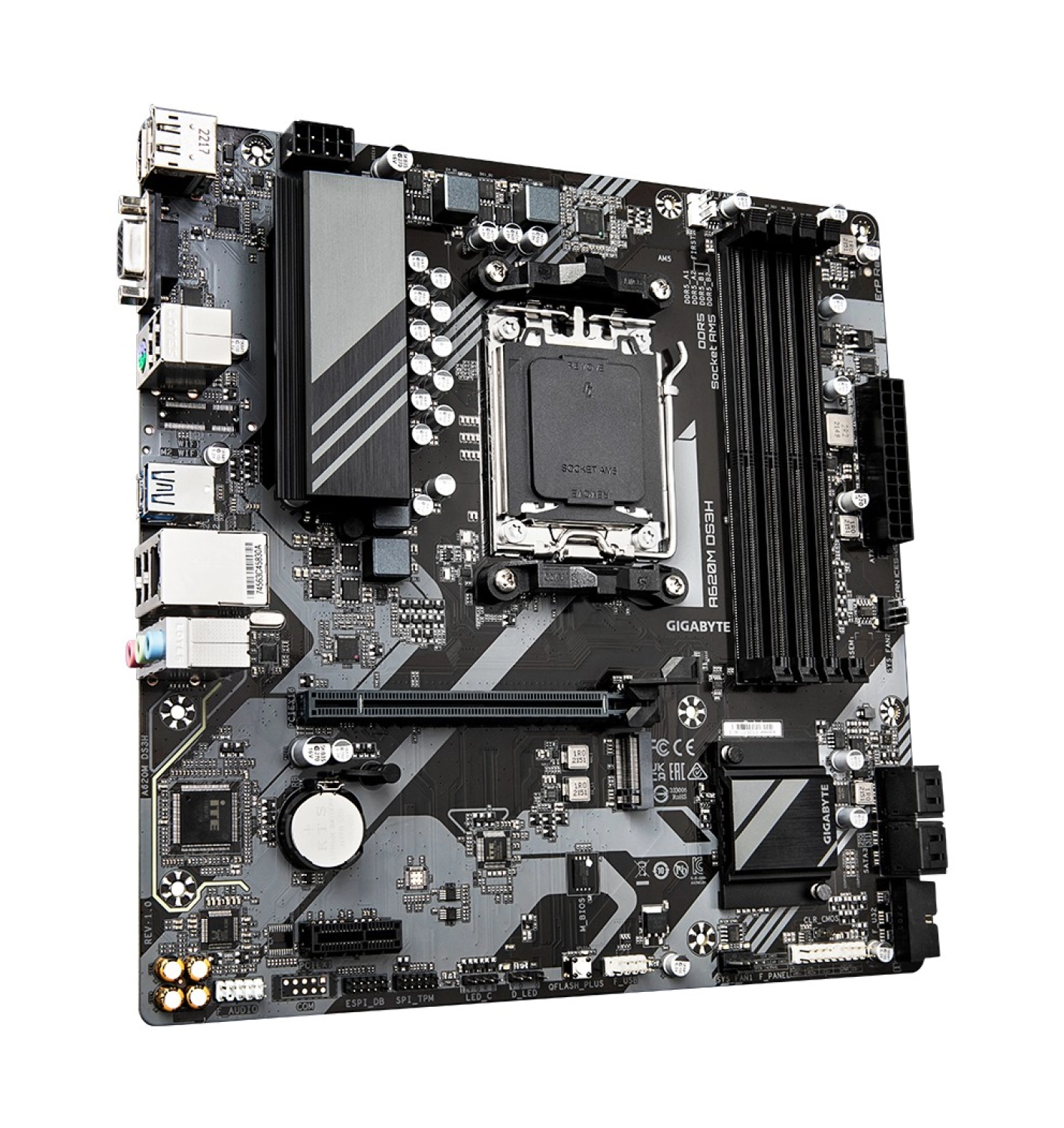 Gigabyte A620M Ds3H 6400 Mhz (O.c) Ddr5 Soket Am5 Matx Anakart - Görsel 3