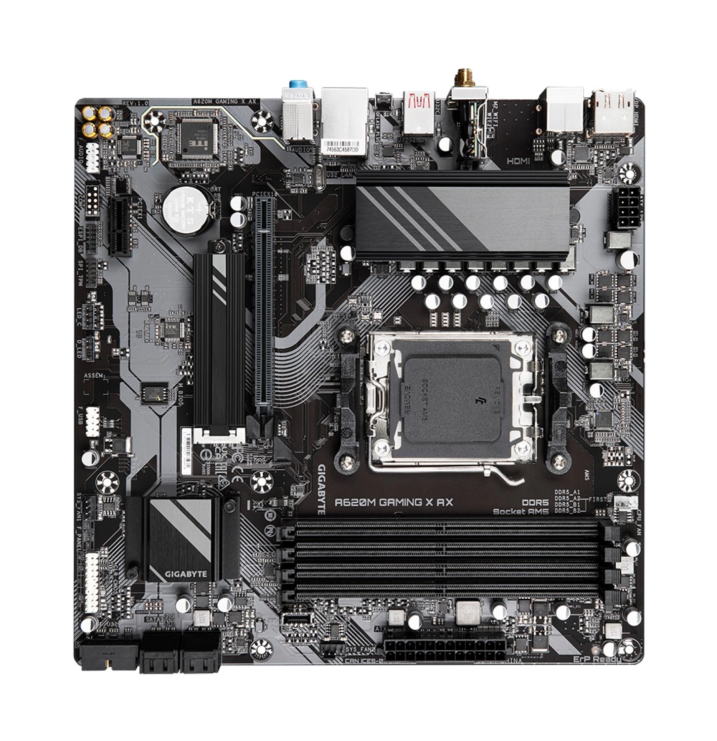 Gigabyte A620M Gaming X Ax Amd Am5 Ddr5 8000Mhz Matx Anakart A620M Gaming X Ax - Görsel 5