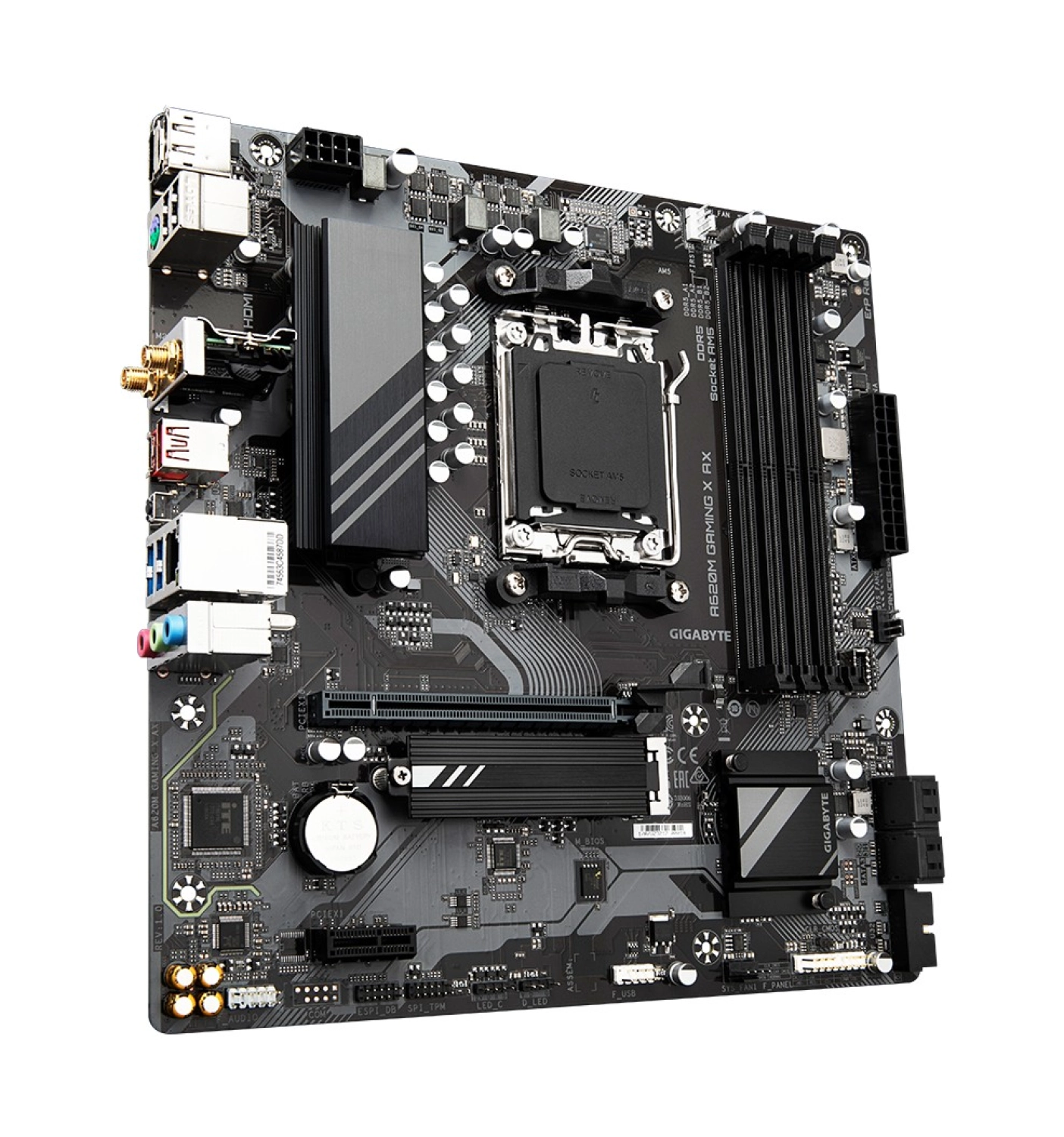 Gigabyte A620M Gaming X Ax Amd Am5 Ddr5 8000Mhz Matx Anakart A620M Gaming X Ax - Görsel 3