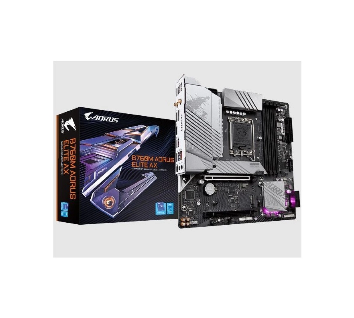 Gigabyte Aorus B760M Elite Ax 7600 Mhz (O.c.) Ddr5 Lga1700 Matx Anakart ürün görseli