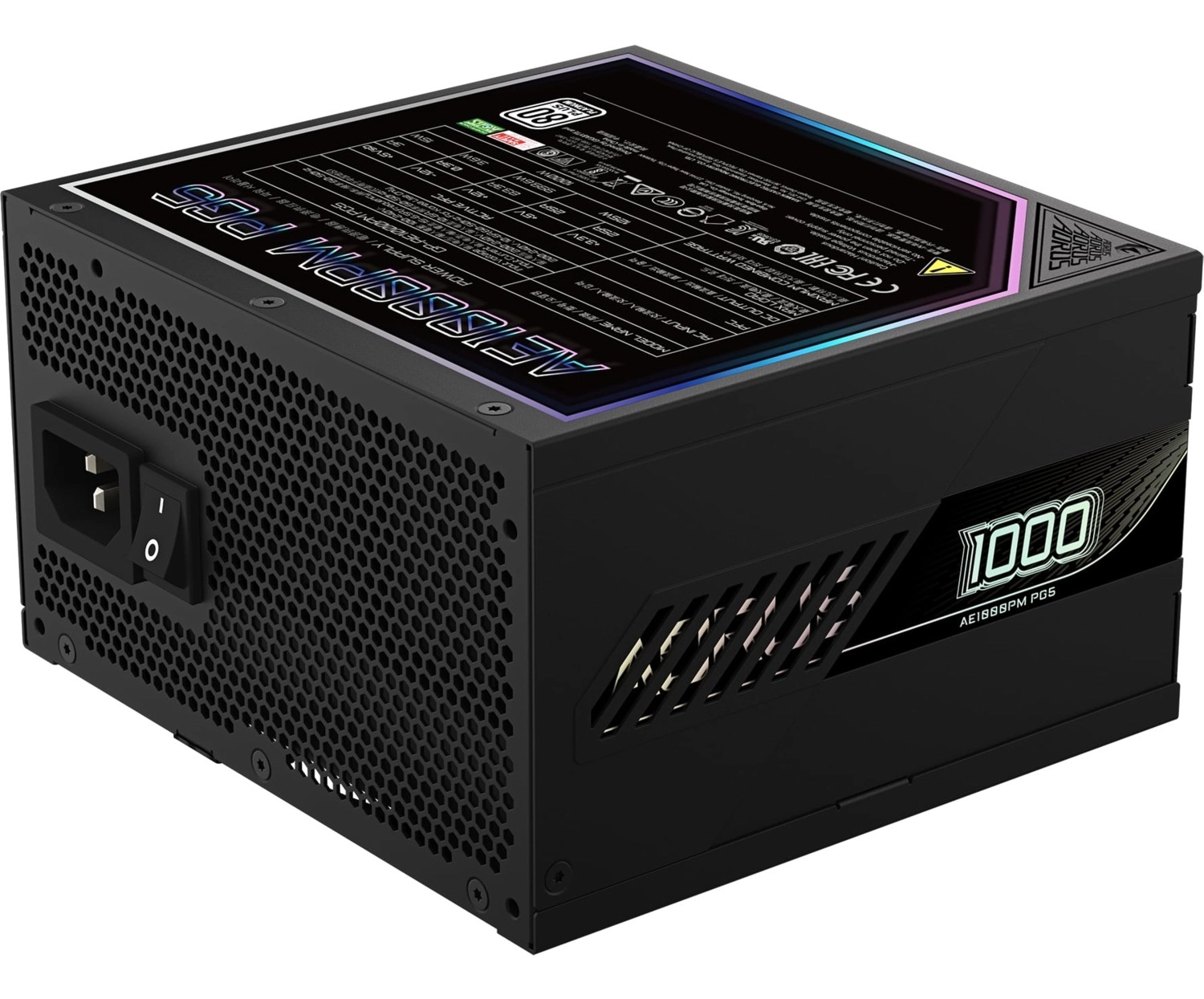 Gigabyte Aorus Elite Gp-Ae1000Pm Pg5 1000W 80+ Platinium Pcıe 5.0 - Atx 3.1 Full Modüler Siyah Power Supply - Görsel 5