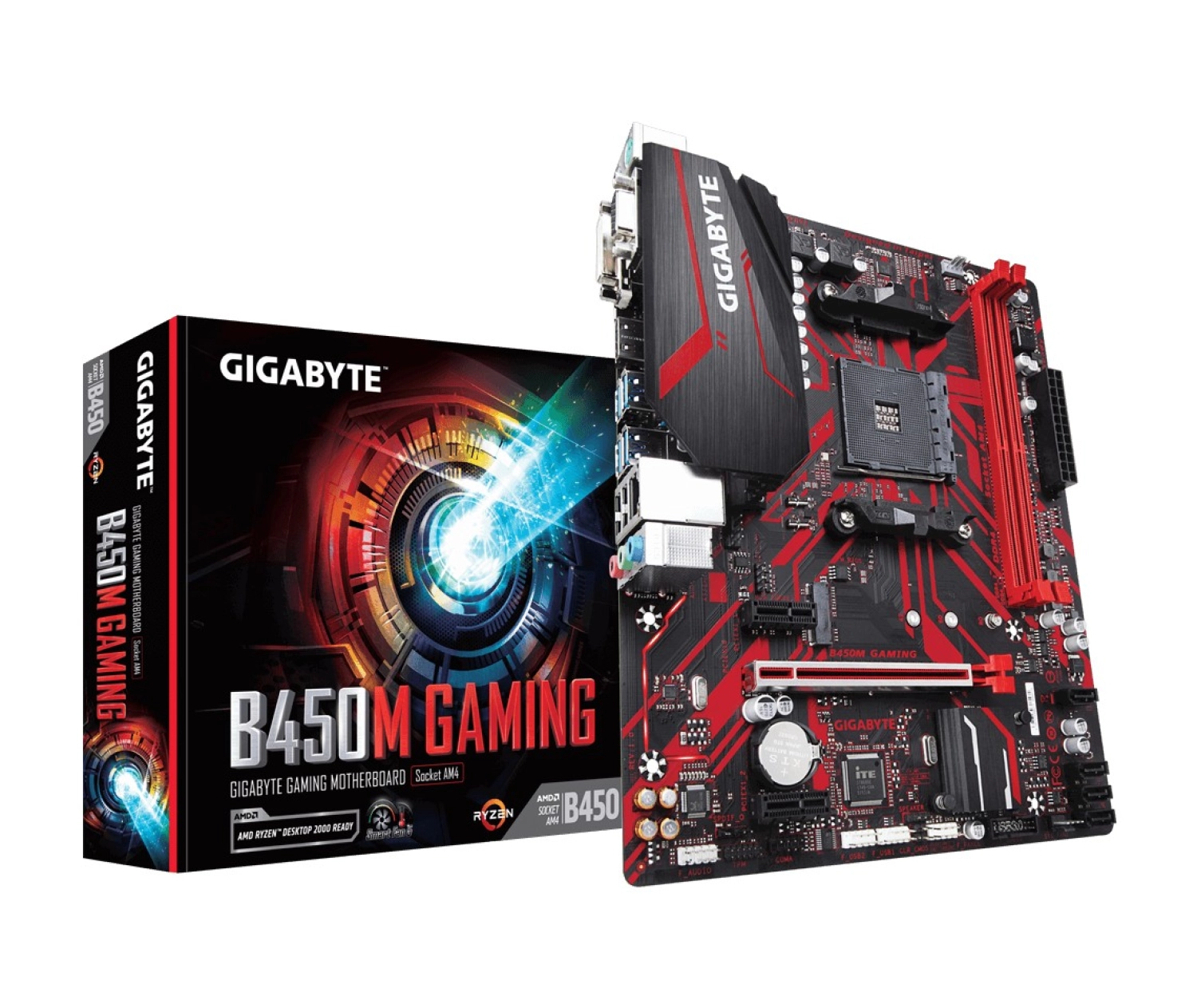 Gigabyte B450M Gaming Amd B450 2133Mhz Ddr4 Soket Am4 Matx Anakart - Görsel 2