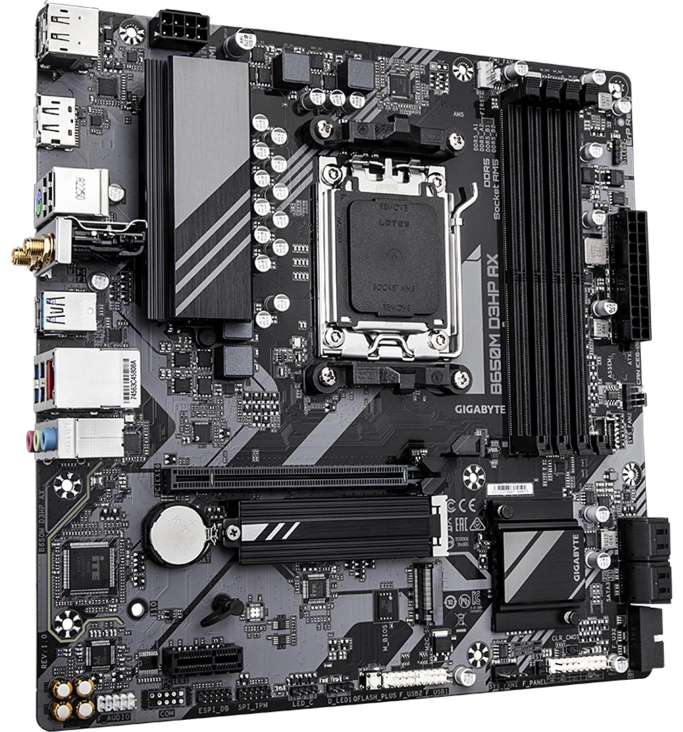 Gigabyte B650M D3Hp Ax Amd B650 Am5 Ddr5 7600Mhz (Oc) Hdmı/Dp M.2 Wi-Fi Rgb Matx Anakart - Görsel 3