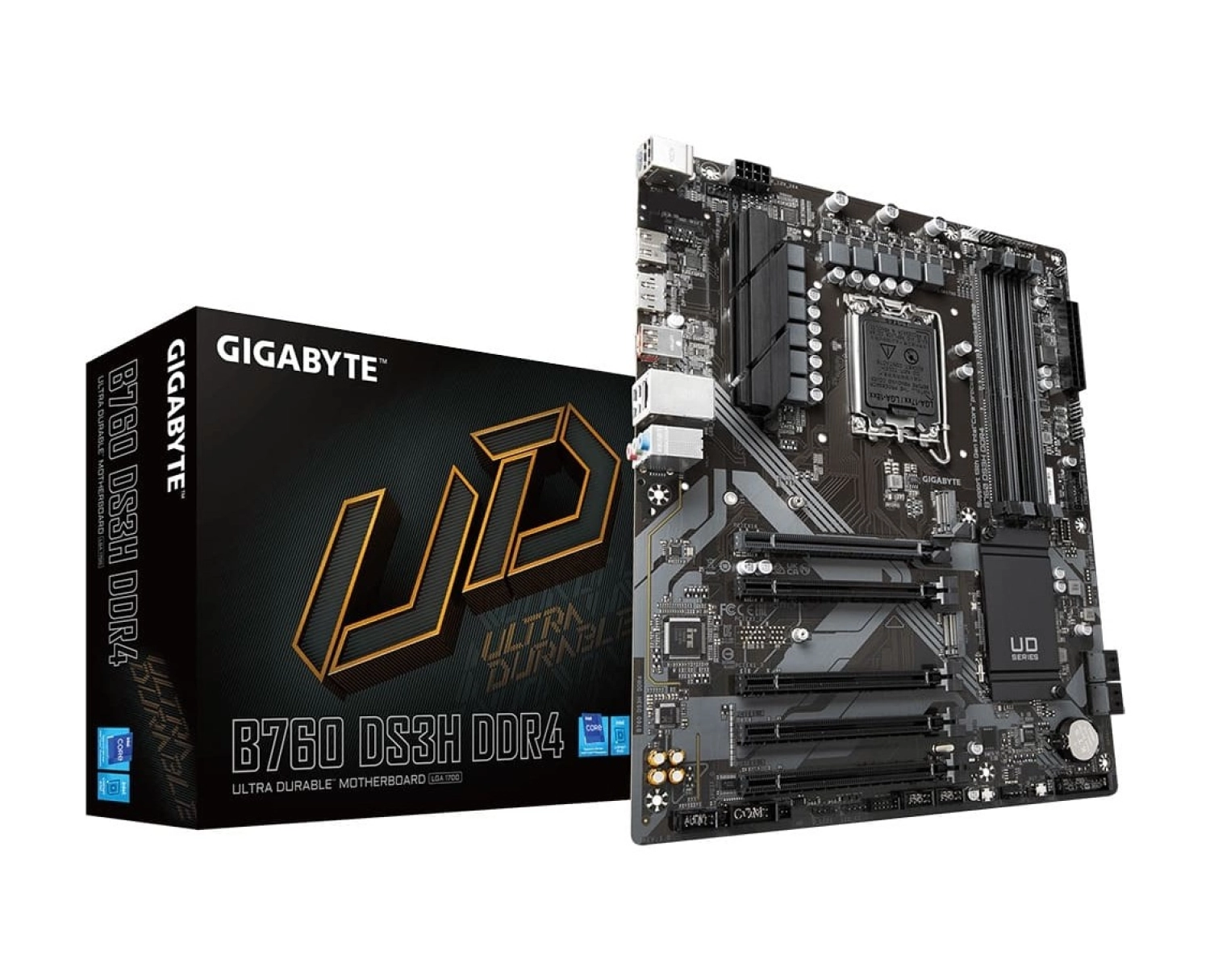 Gigabyte B760 Ds3H Ddr5 7600 Mhz (Oc) Pci-E Gen4 M.2 Usb 3.2 Dp Hdmi 1G Lan Atx Soket 1700 ürün görseli