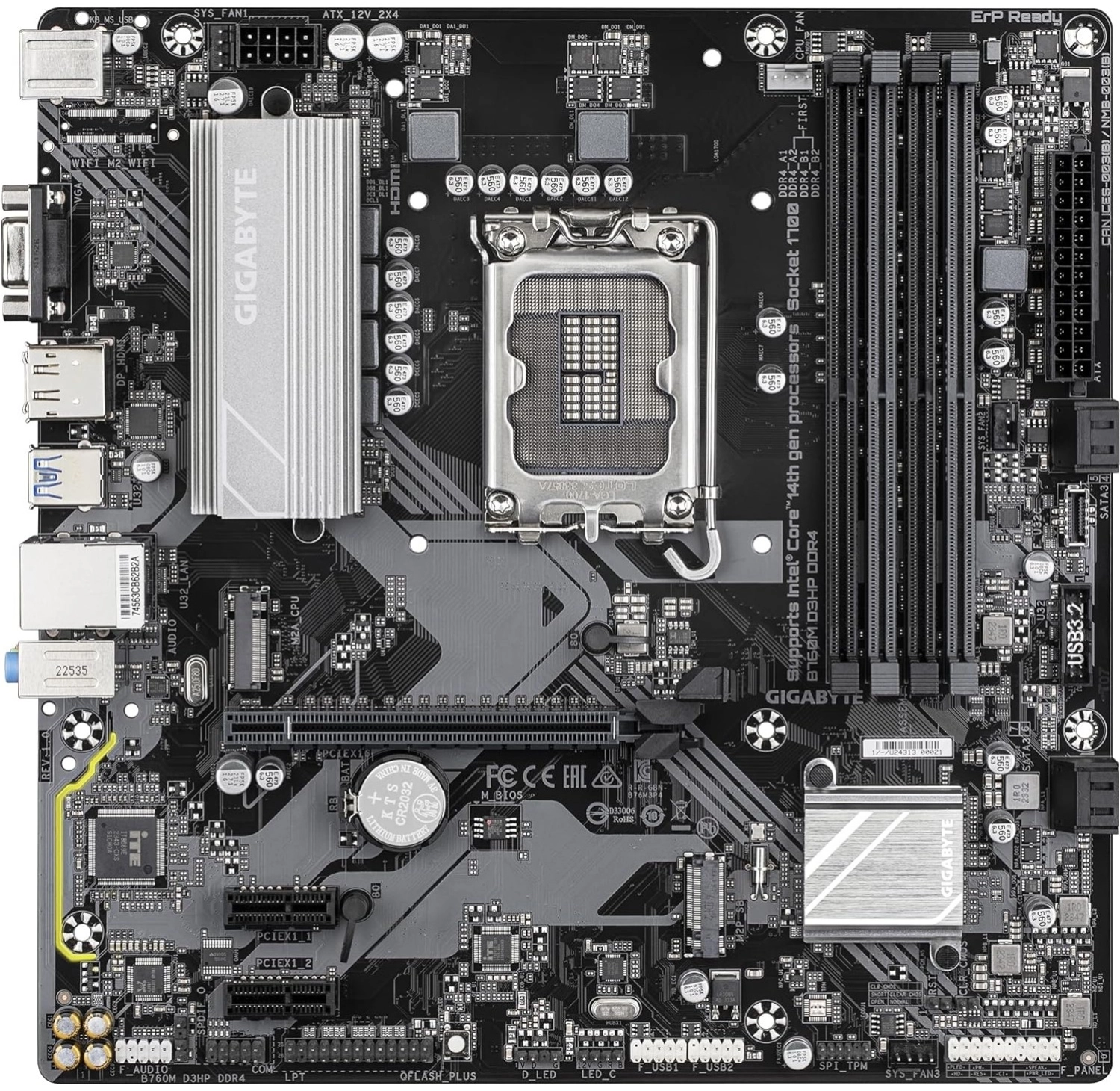 Gigabyte B760M D3Hp 128 Gb 5333 Mhz Ddr4 Intel B760 1700P Matx Anakart - Görsel 2