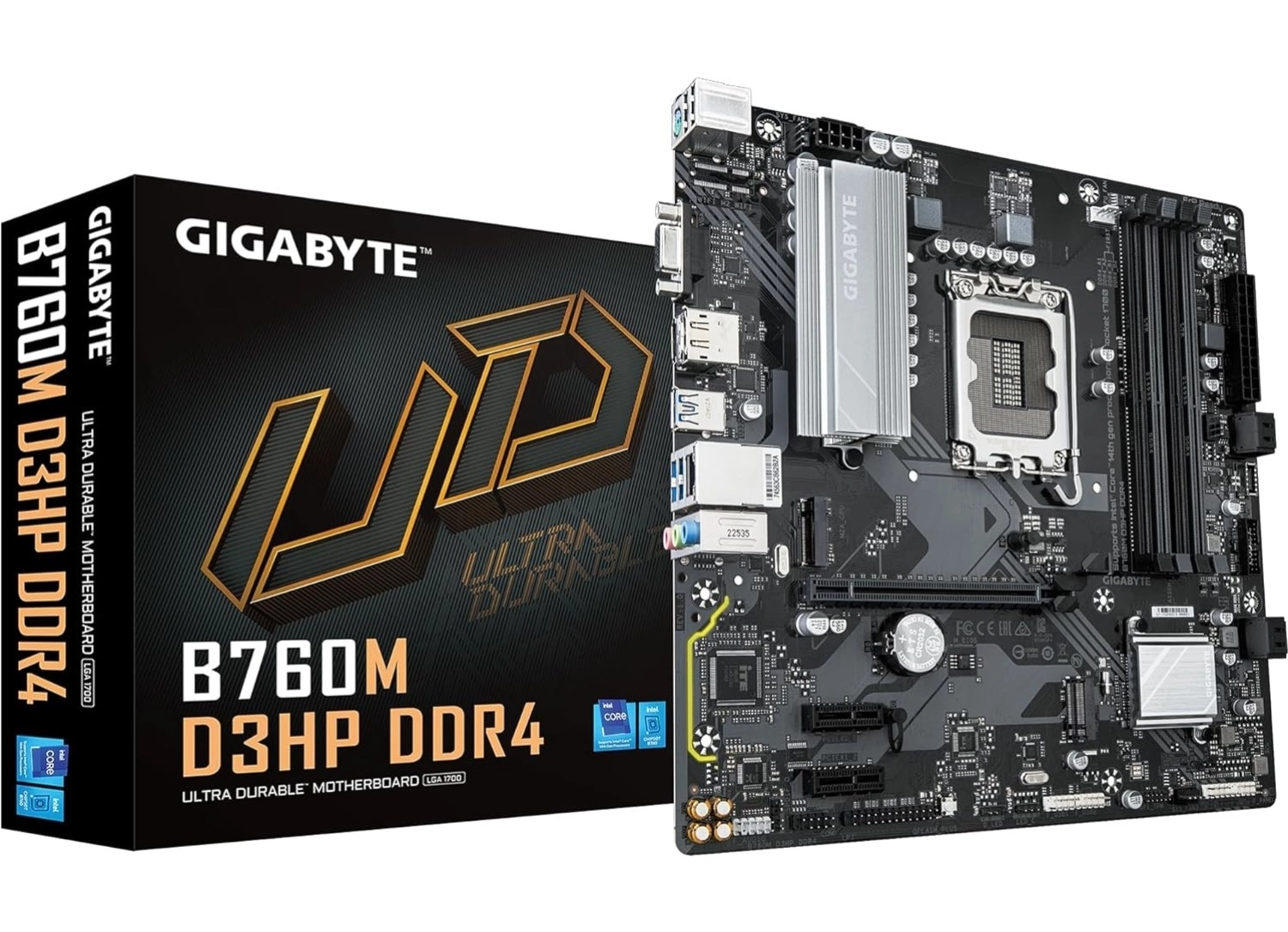 Gigabyte B760M D3Hp 128 Gb 5333 Mhz Ddr4 Intel B760 1700P Matx Anakart ürün görseli