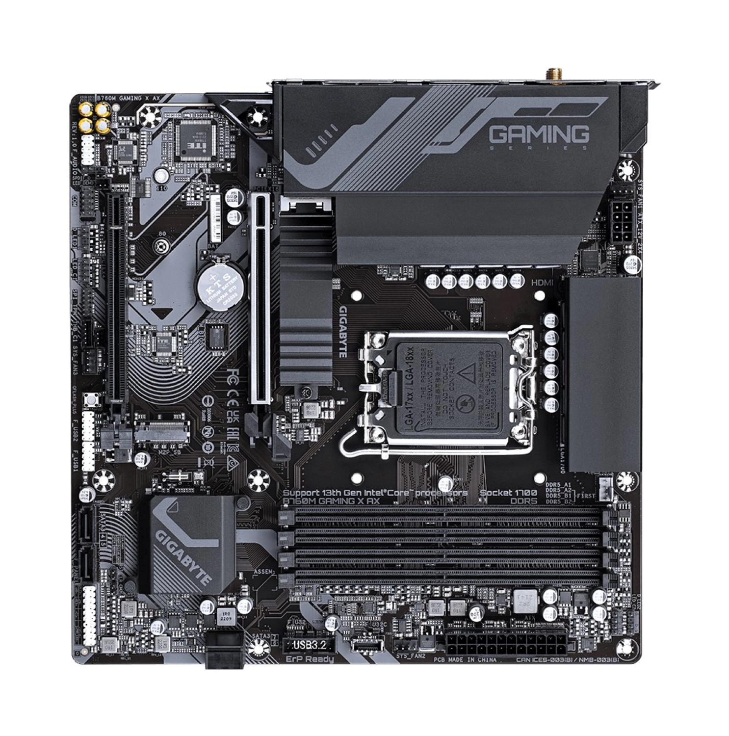 Gigabyte B760M Gaming X Ax Ddd5 1700P Microatx Anakart - Görsel 4