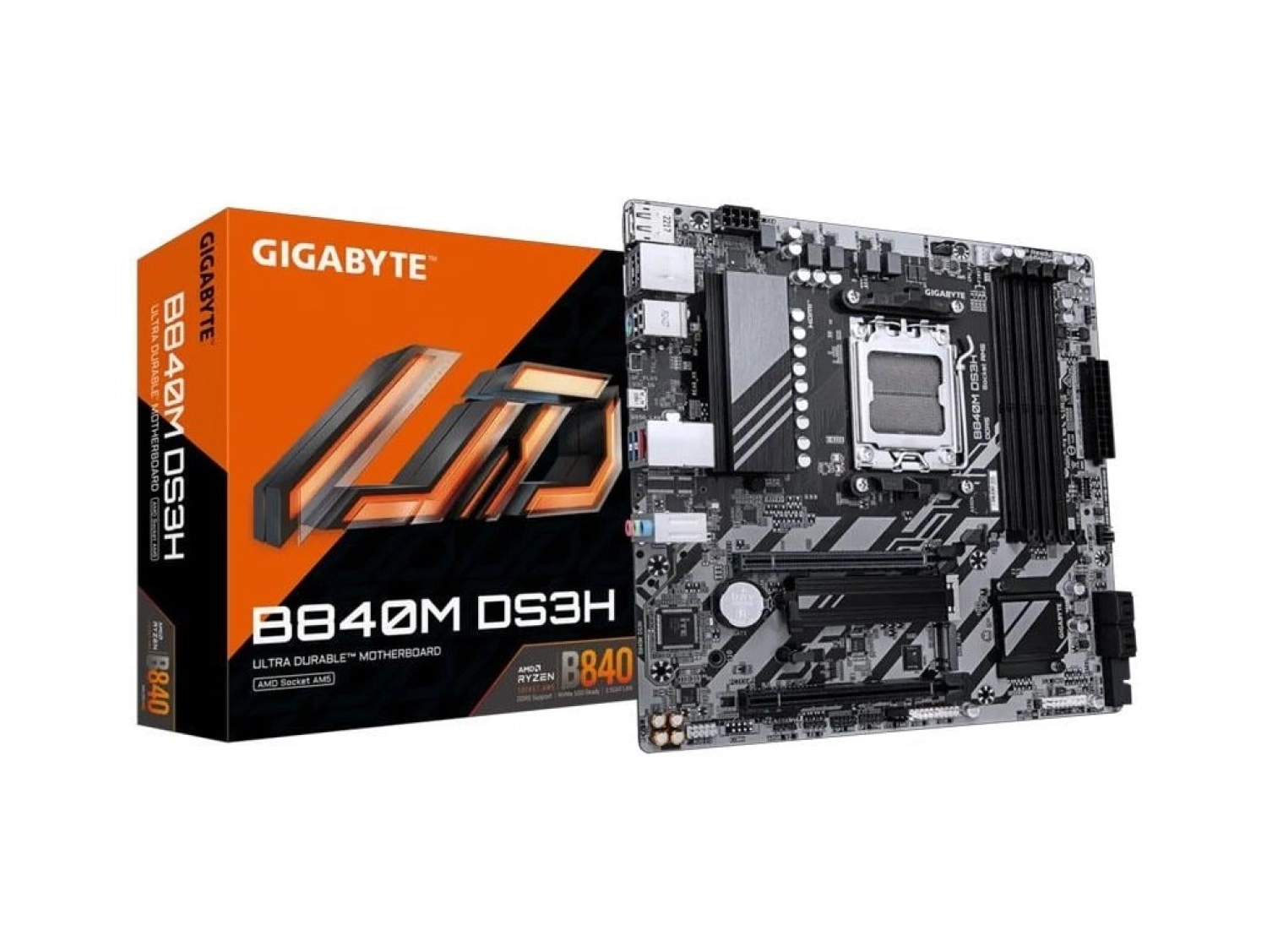 Gigabyte B840M Ds3H Amd B860M Soket Am5 Ddr5 8200Mhz(Oc) M.2 Anakart ürün görseli