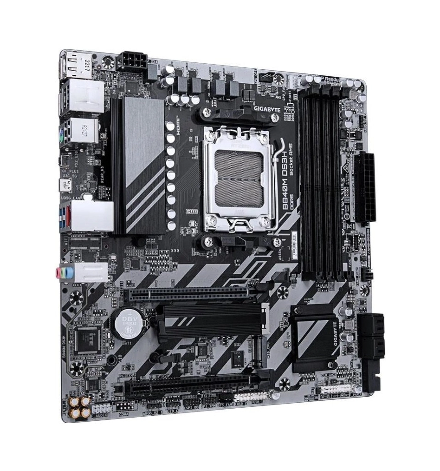 Gigabyte B840M Ds3H Amd B860M Soket Am5 Ddr5 8200Mhz(Oc) M.2 Anakart - Görsel 3