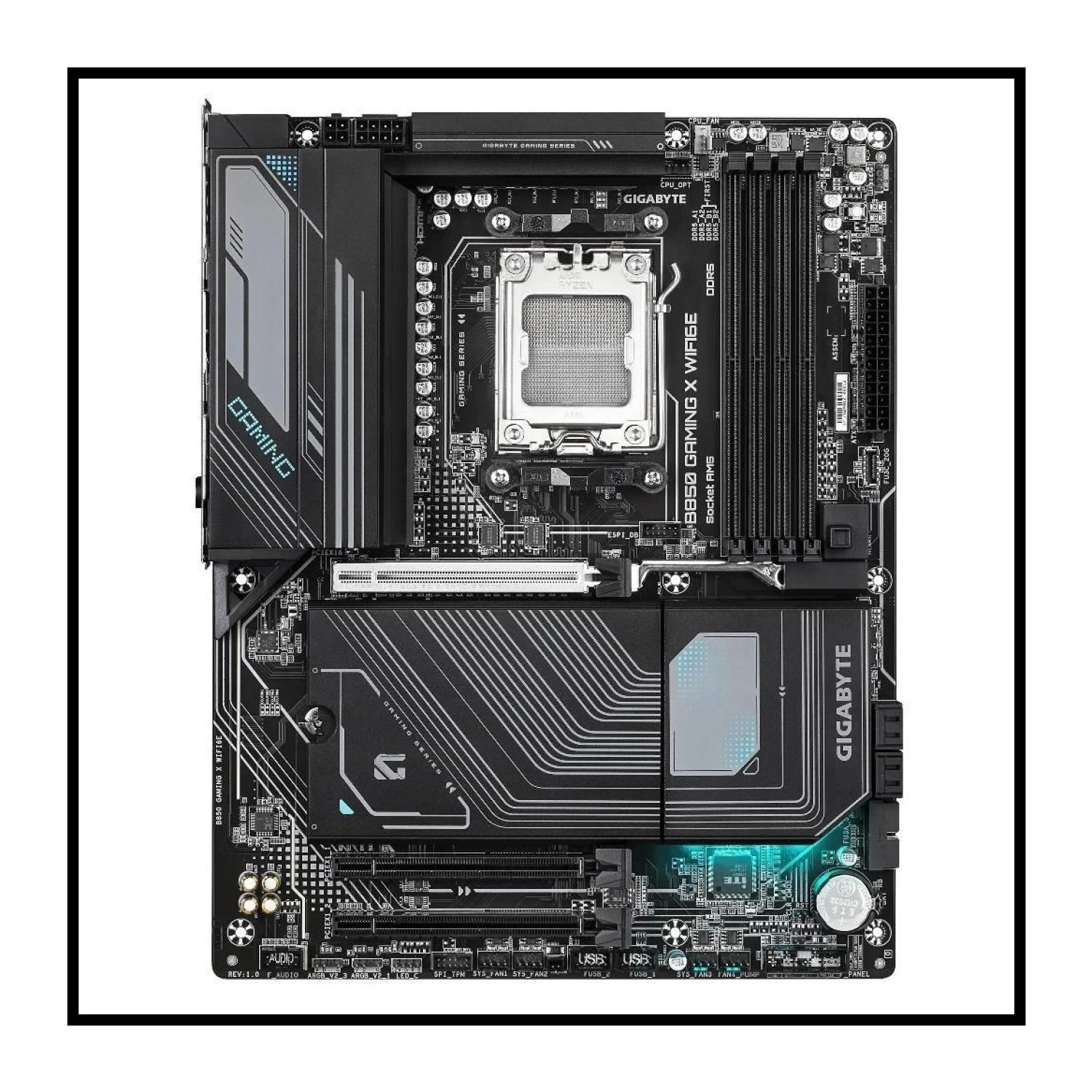 Gigabyte B850 Gaming X Wıfı6E, 4Xddr5, 3Xm.2, Dp, Hdmı, Type-C, Wi-Fi6E, Bluetooth 5.3, Am5 Soket Gaming Anakart - Görsel 2