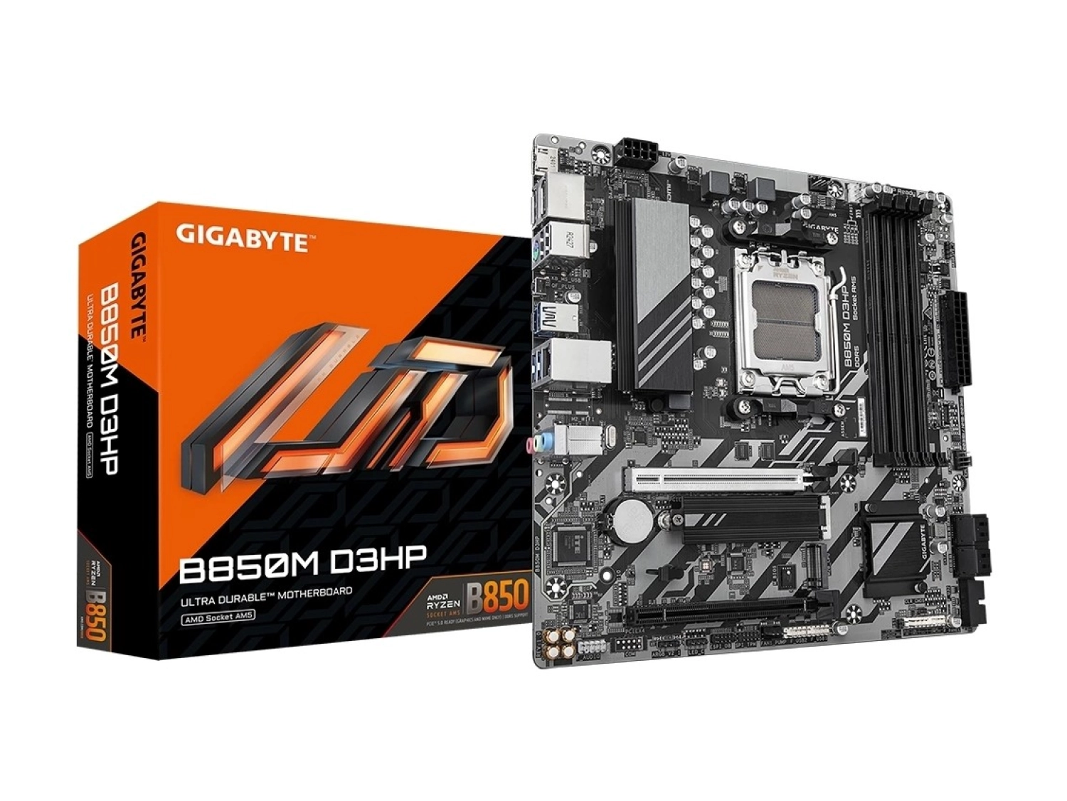 Gigabyte B850M D3Hp Ddr5 8200Mhz (Oc) M.2 Am5 Matx Anakart ürün görseli