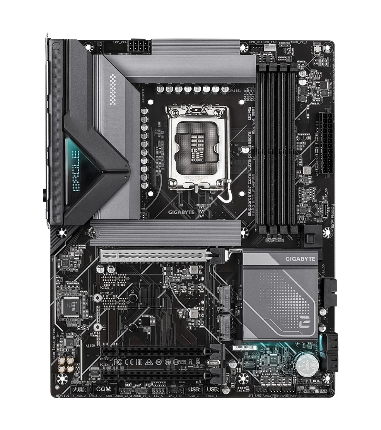 Gigabyte B860 Eagle Wifi6E Ddr5 9066 (Oc) M.2 1851P Atx Anakart - Görsel 2