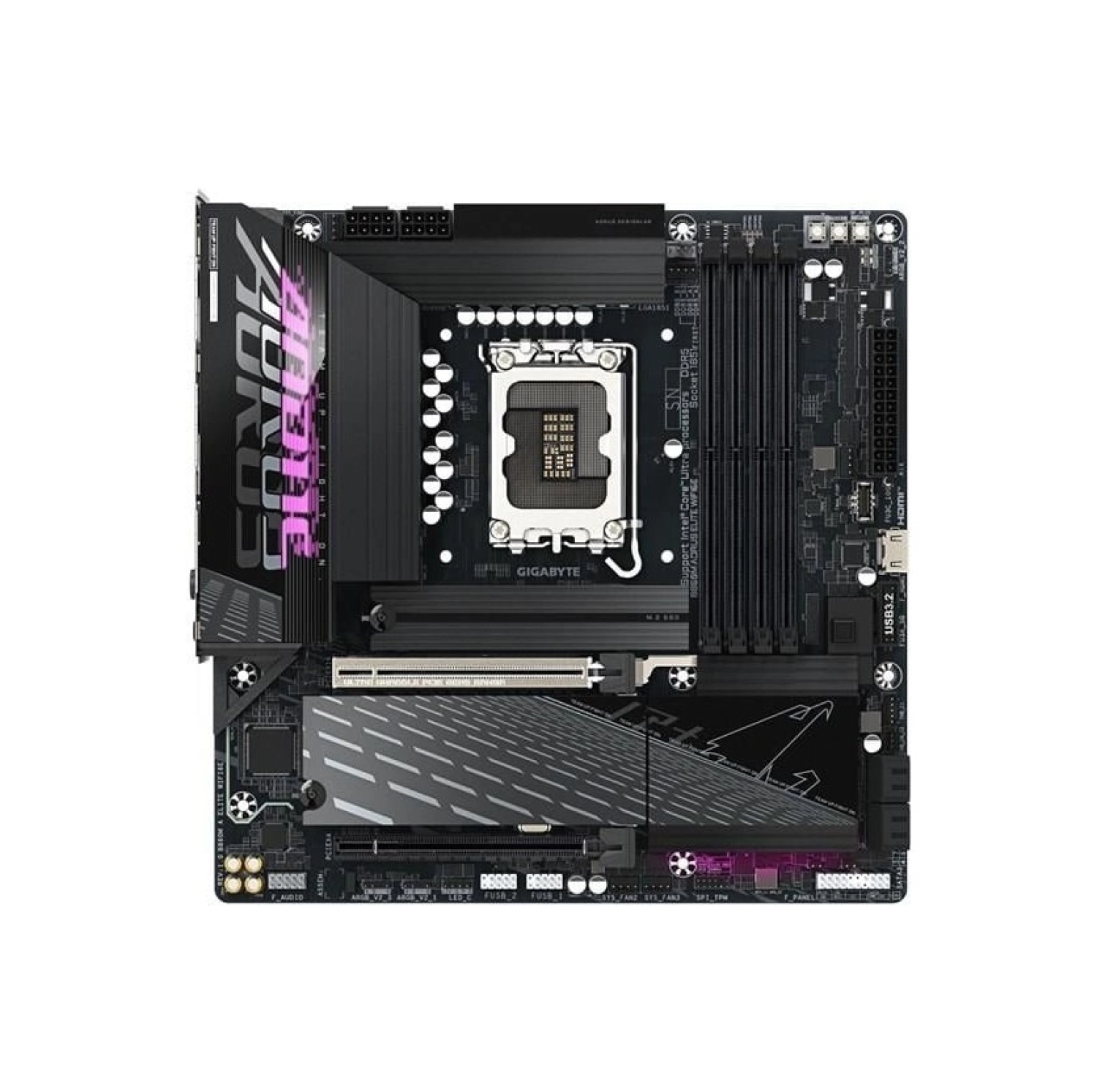 Gigabyte B860M Aorus Elıte Wifi6E Ddr5 Hdmı-Dp Typec Pcıe 5.0 1851P Matx - Görsel 2