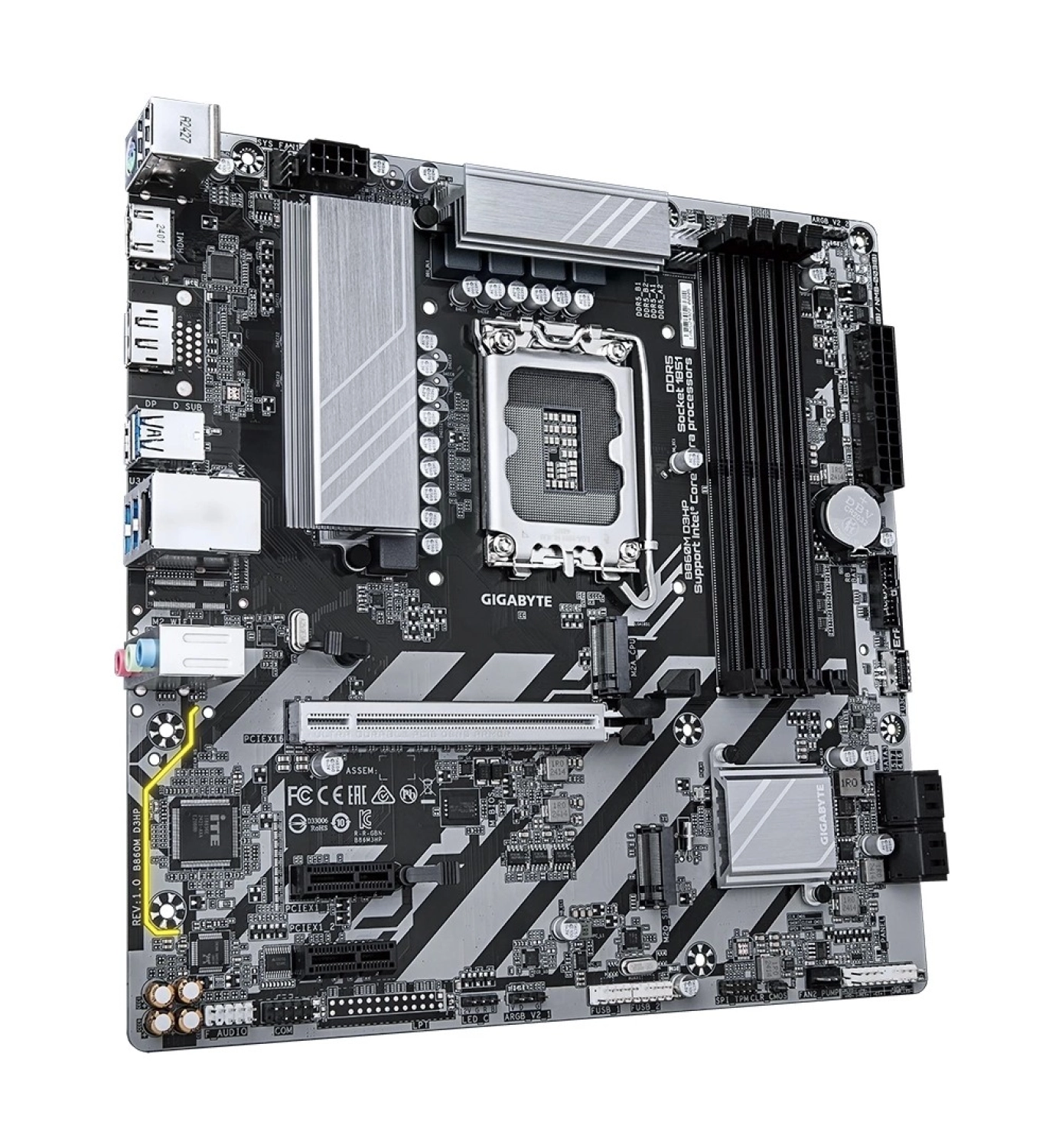 Gigabyte B860M D3Hp Ddr5 9066Mhz (Oc) M.2 1851P Matx Anakart - Görsel 3