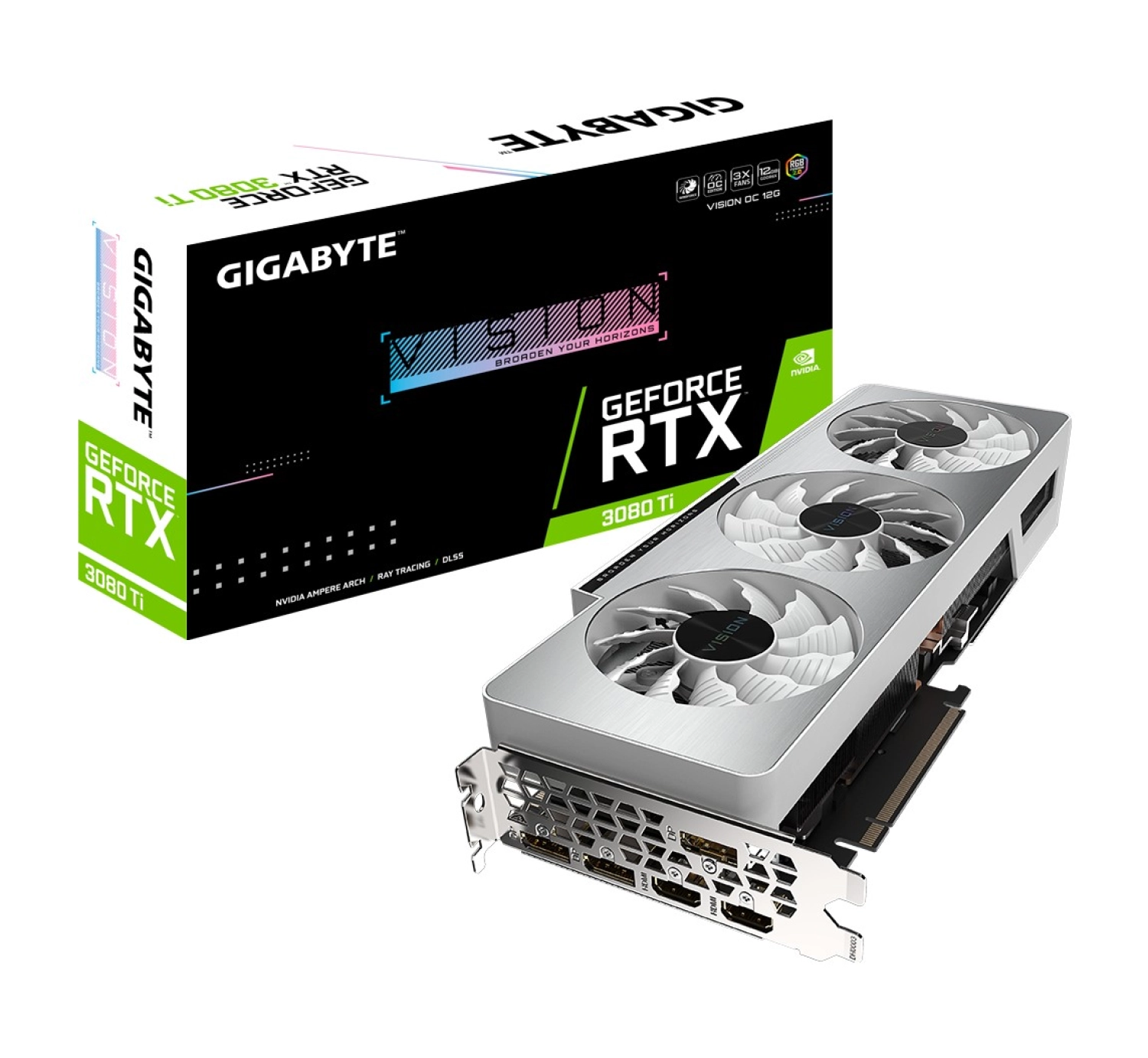 Gigabyte Geforce Rtx 3080 Ti Vısıon Oc 12Gb Gddr6X 384Bit Gv-N308Tvision Oc-12Gd Nvidia Ekran Kartı ürün görseli