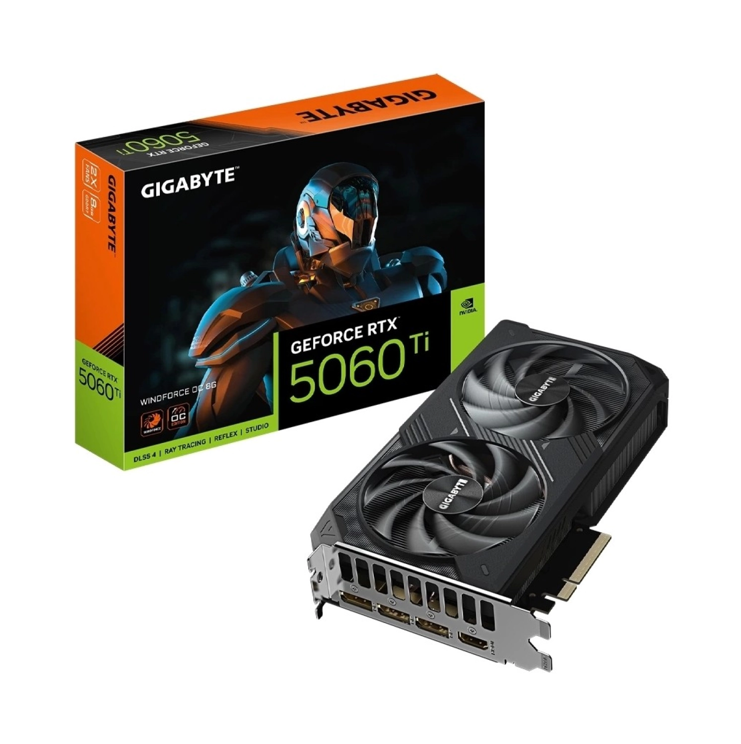 Gigabyte Geforce Rtx 5060 Ti Windforce Oc 8Gb Dlss 4 128 Bit Gddr7 Ekran Kartı ürün görseli