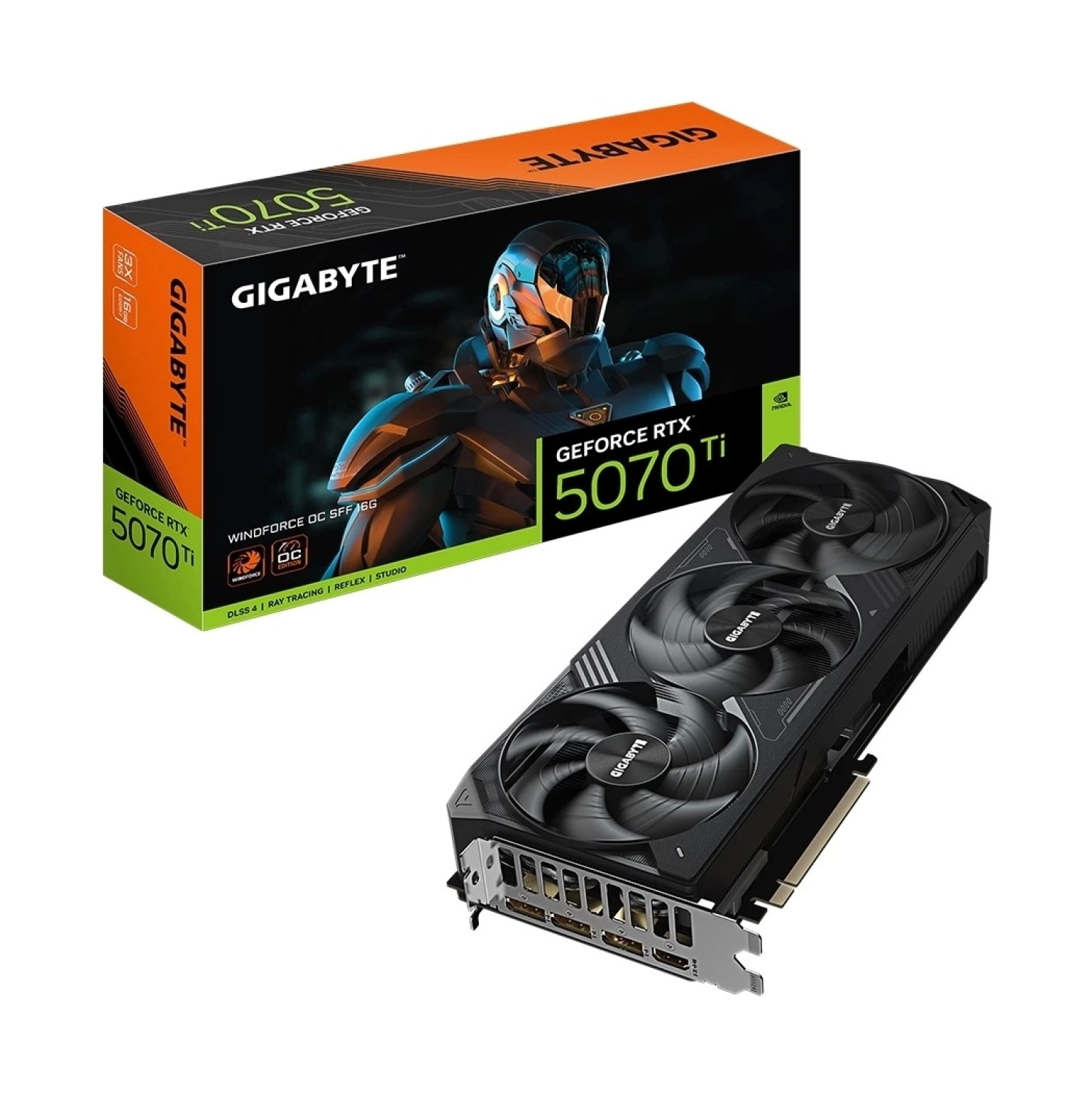 Gigabyte Geforce Rtx 5070 Ti Windforce Oc Sff 16Gb Dlss 4 256 Bit Gddr7 Ekran Kartı ürün görseli