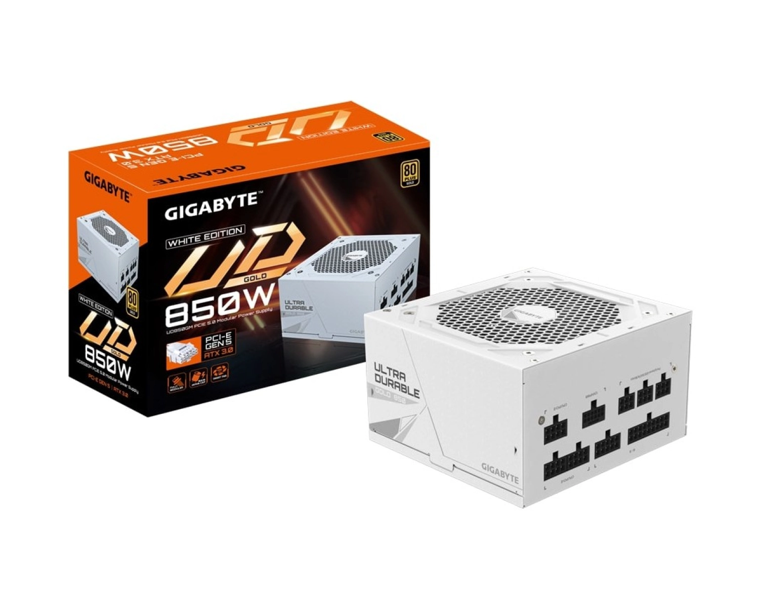 Gigabyte Gp-Ud850Gm Pg5W 850W 80 Plus Gold Full Modüler Beyaz Power Supply ürün görseli