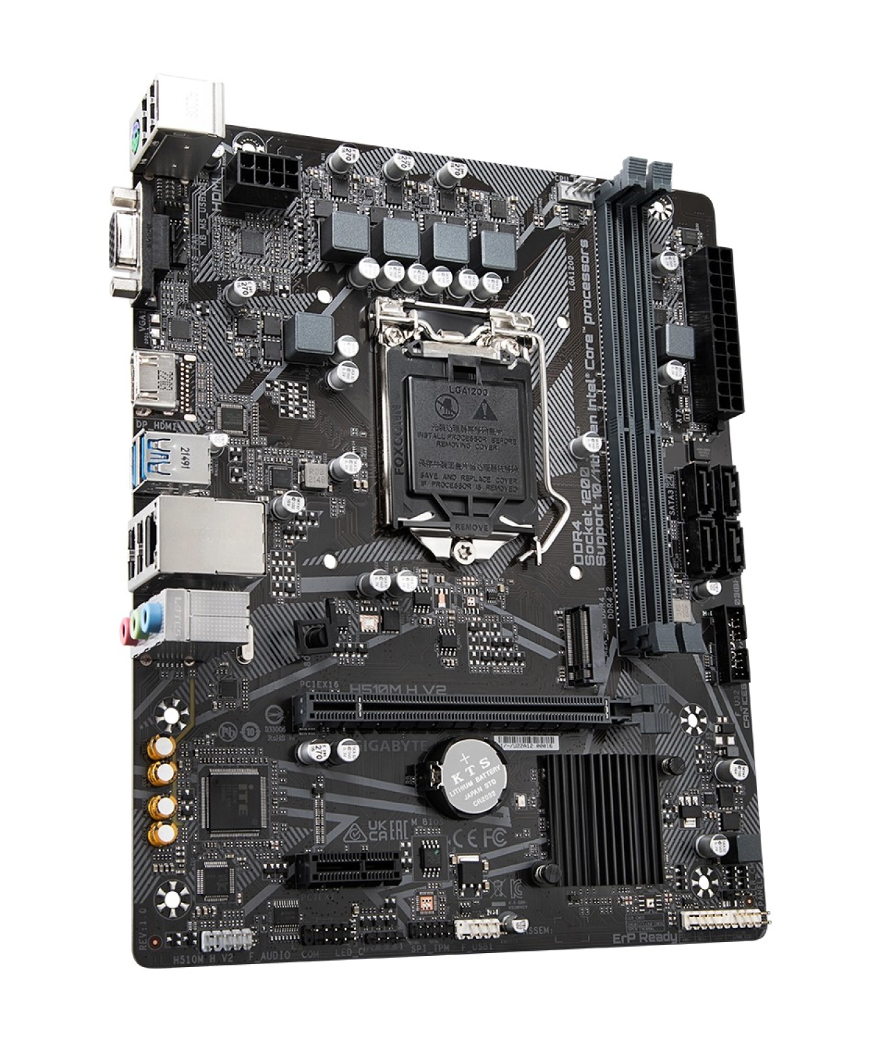 Gigabyte H510M-H V2 Soket Lga1200 Ddr4 3200 Mhz Dvı-D Vga Hdmı Anakart - Görsel 2